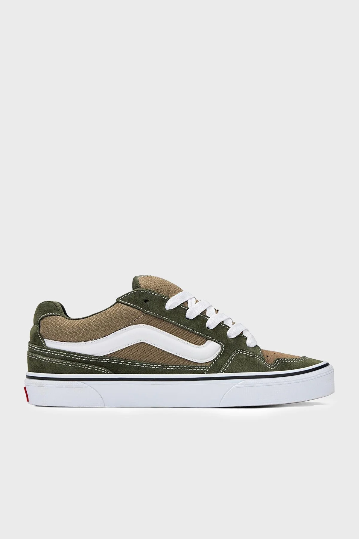 Vans Caldrone Logolu Deri Sneaker Erkek Ayakkabı VN000CXZ50K1 YEŞİL - 1