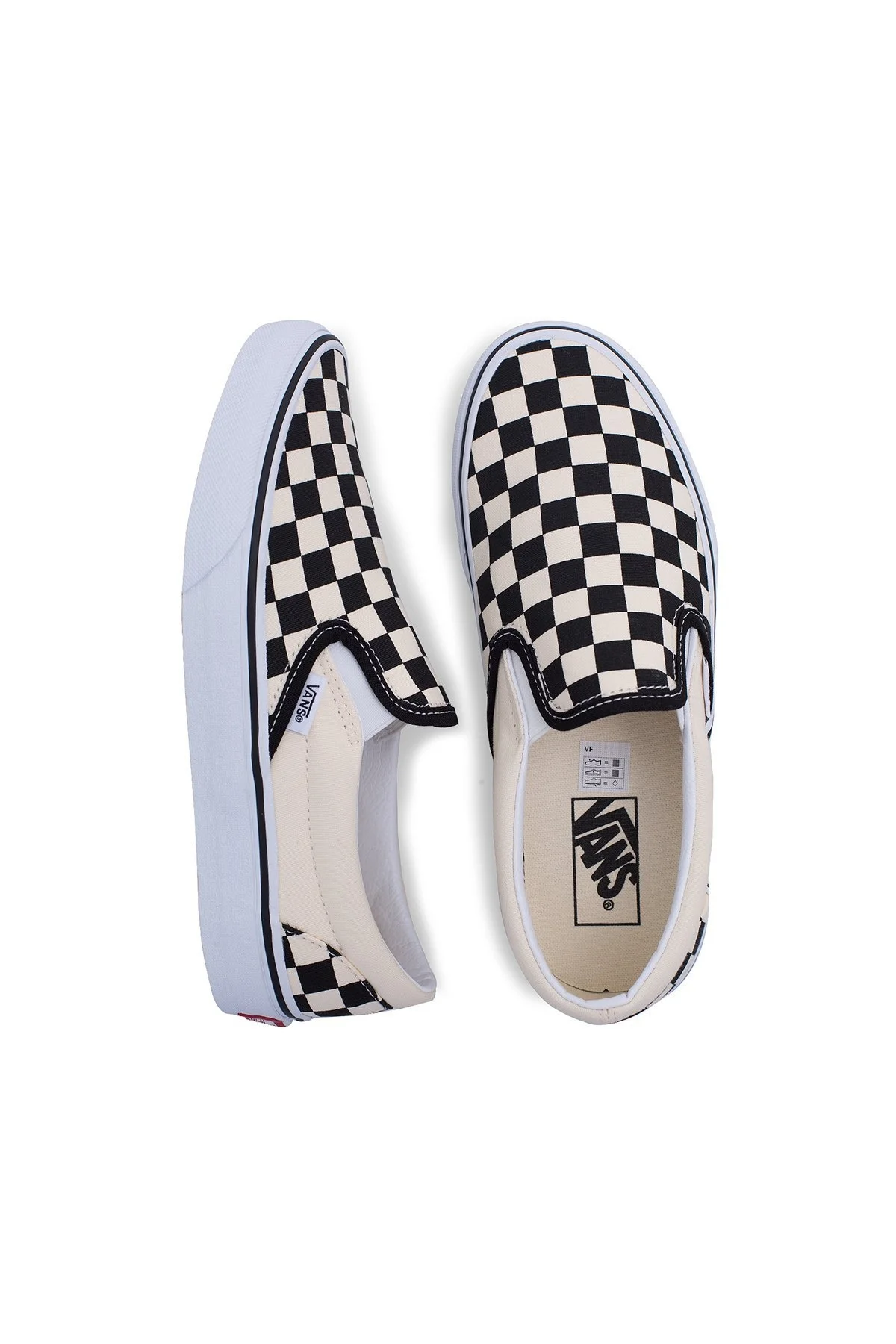 Vans Classic Slip-On Unisex Ayakkabı VN000EYEBWW1 SİYAH-BEYAZ - 5
