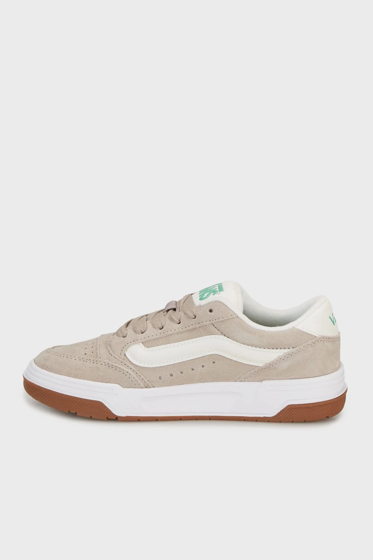 Vans Hylane Deri Karışımlı Logolu Sneaker Unisex Ayakkabı VN000D1JCY91 Gri-Krem - 2