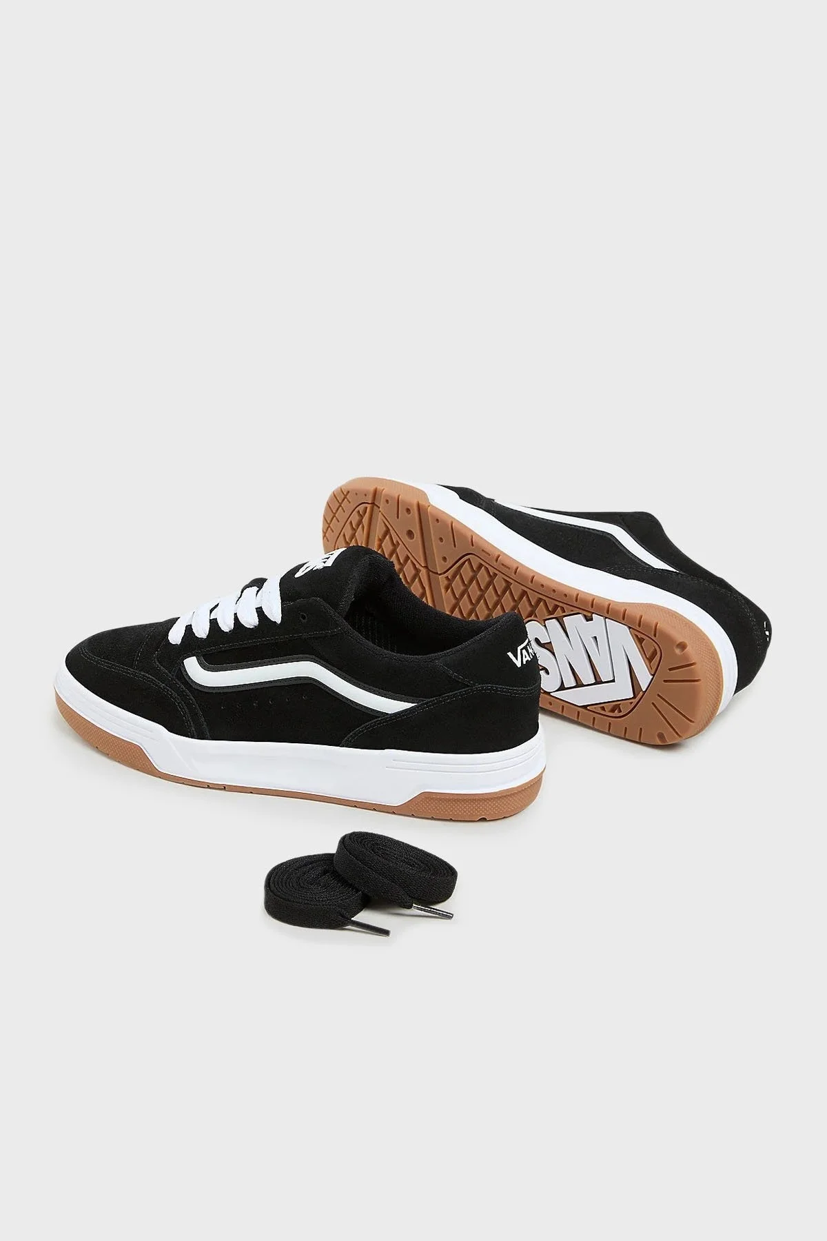 Vans Hylane Kalın Tabanlı Süet Sneaker Unisex Ayakkabı VN000D819X11 SİYAH-BEYAZ - 5