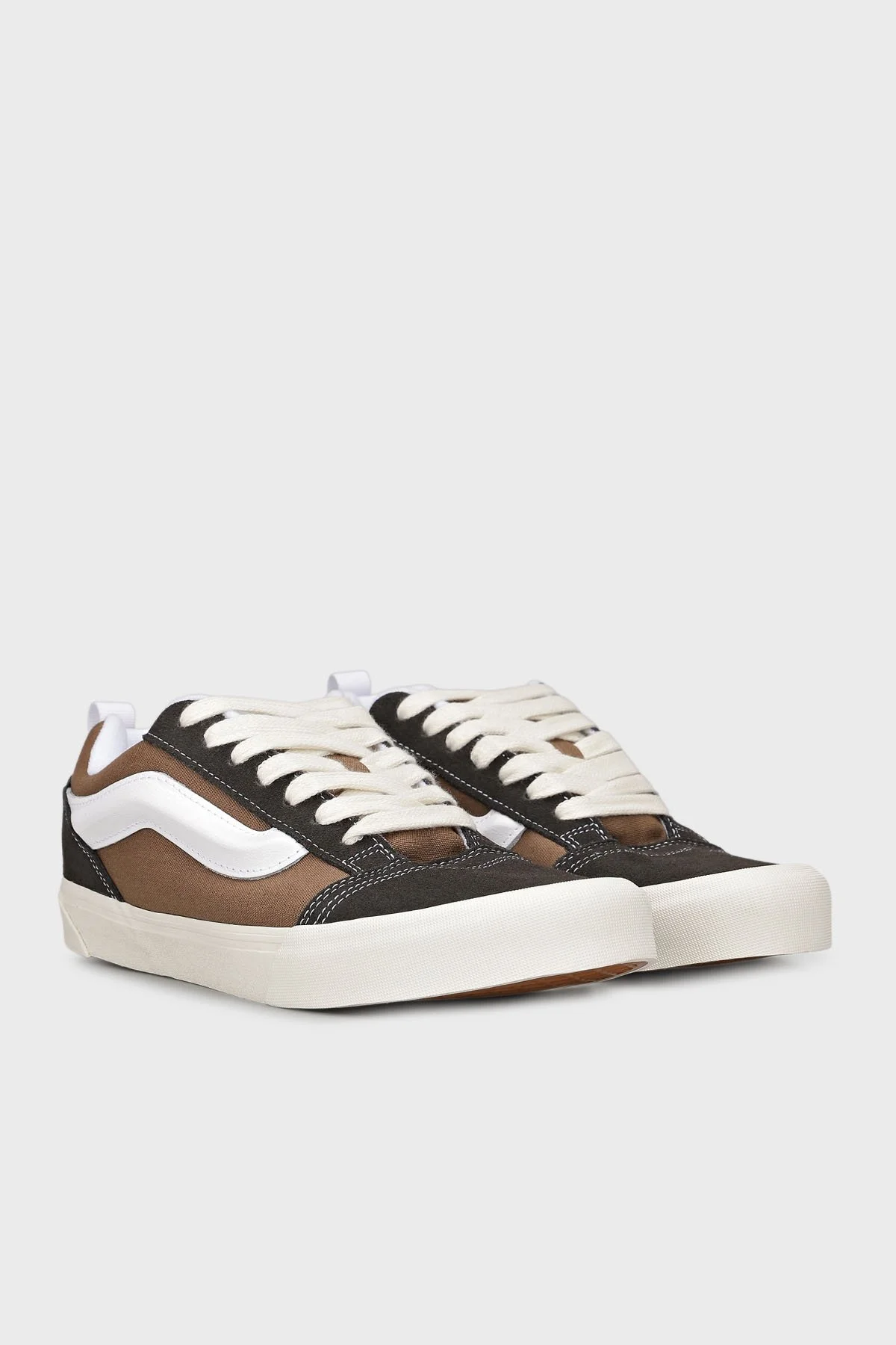 Vans Knu Skool Deri Logolu Sneaker Unisex Ayakkabı VN000D22BW21 KAHVE - 3