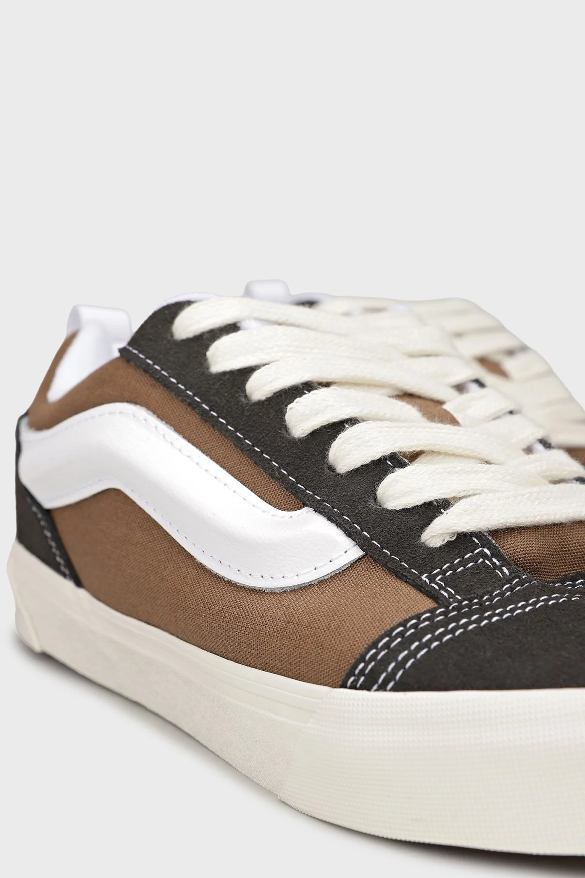 Vans Knu Skool Deri Logolu Sneaker Unisex Ayakkabı VN000D22BW21 KAHVE - 5