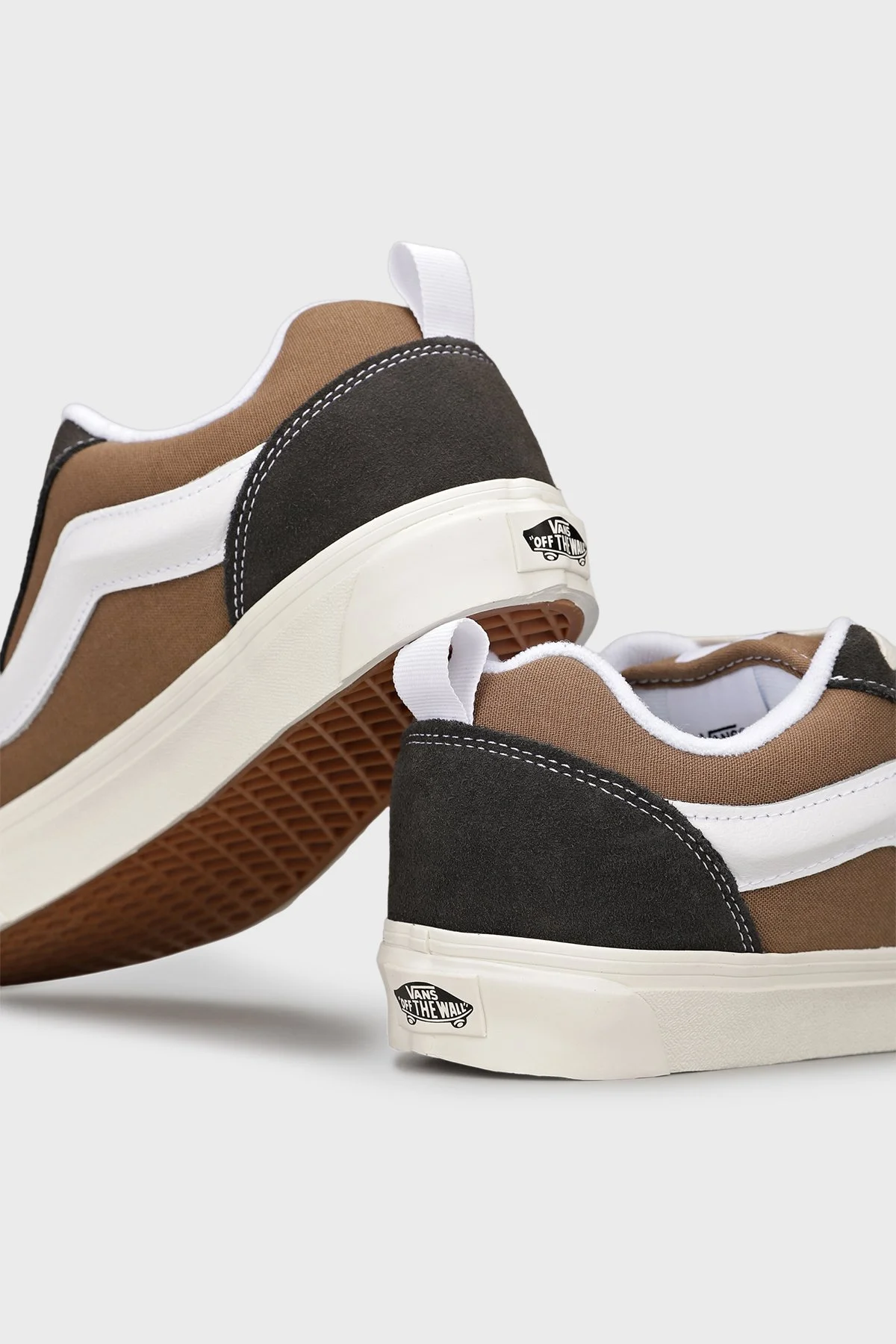 Vans Knu Skool Deri Logolu Sneaker Unisex Ayakkabı VN000D22BW21 KAHVE - 6
