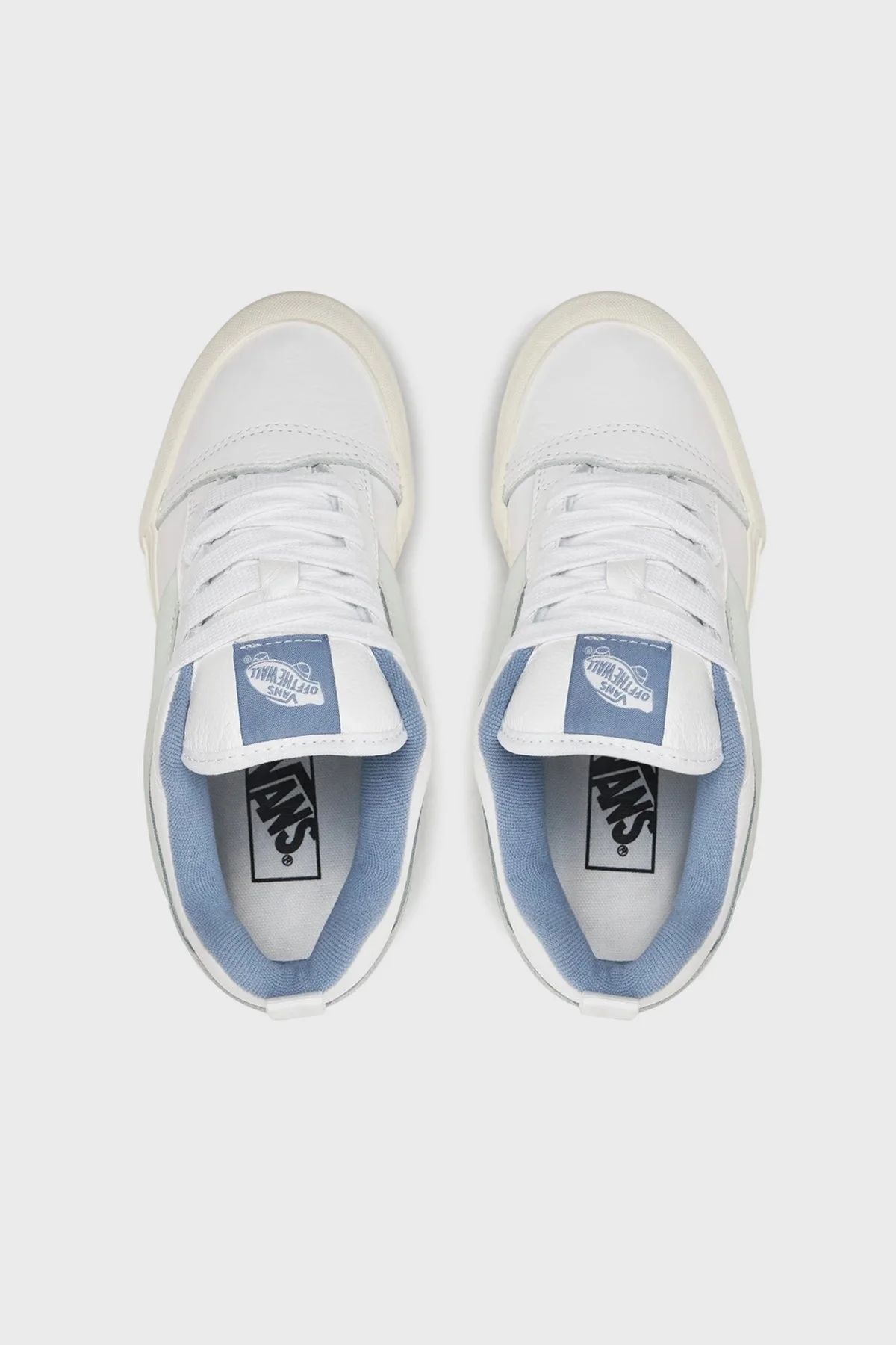 Vans Knu Skool Deri Sneaker Bayan Ayakkabı VN0009QCDSB1 AÇIK MAVİ - 5