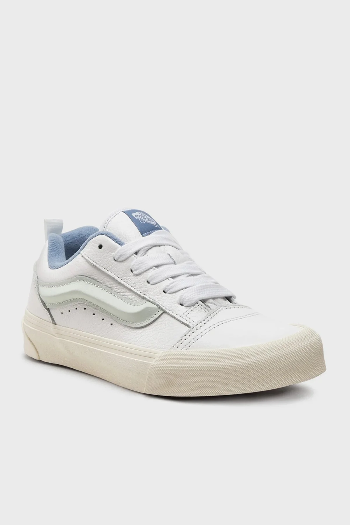 Vans Knu Skool Deri Sneaker Bayan Ayakkabı VN0009QCDSB1 AÇIK MAVİ - 6