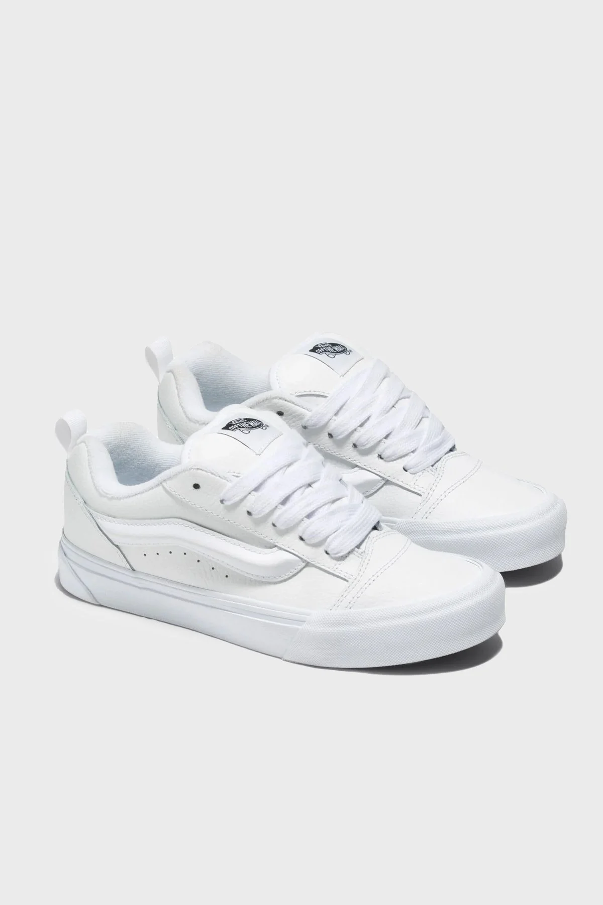 Vans Knu Skool Deri Sneaker Bayan Ayakkabı VN0009QCW001 BEYAZ - 2