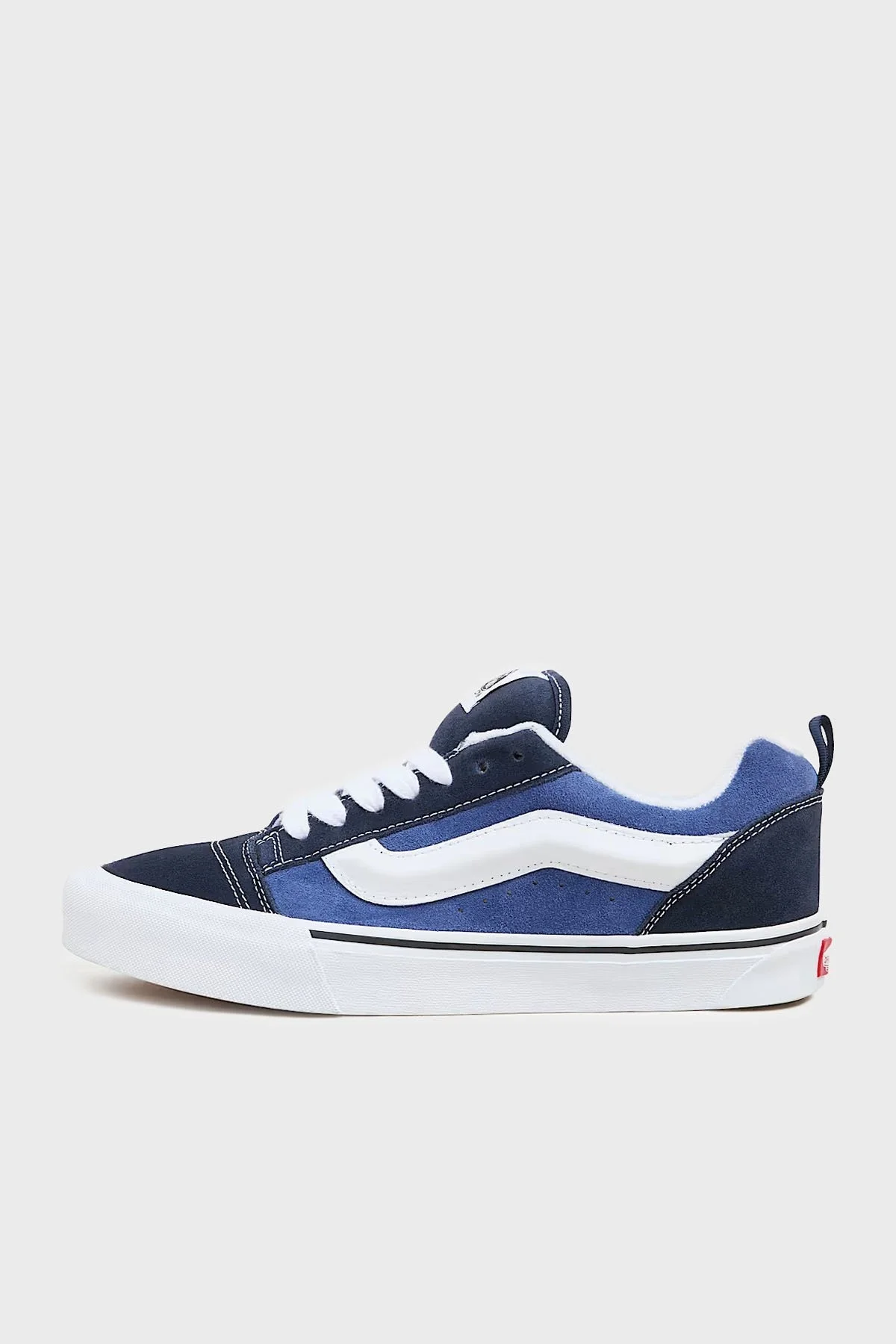 Vans Knu Skool Logolu Süet Sneaker Unisex Ayakkabı VN0009QCNWD1 LACİVERT-BEYAZ - 7
