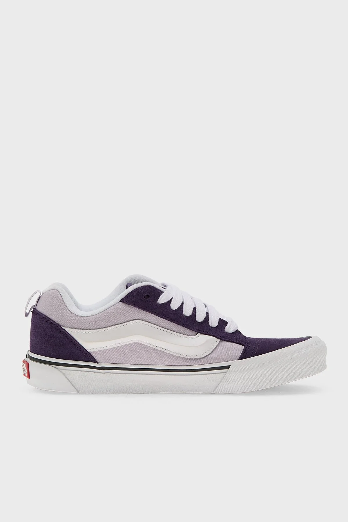 Vans Knu Skool Logolu Süet Sneaker Unisex Ayakkabı VN000D6ZEMY1 Lila-Mor - 1