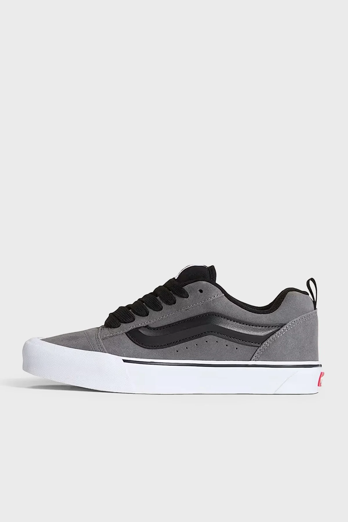Vans Knu Skool Logolu Süet Sneaker Unisex Ayakkabı VN000DAJPWT1 GRİ - 2
