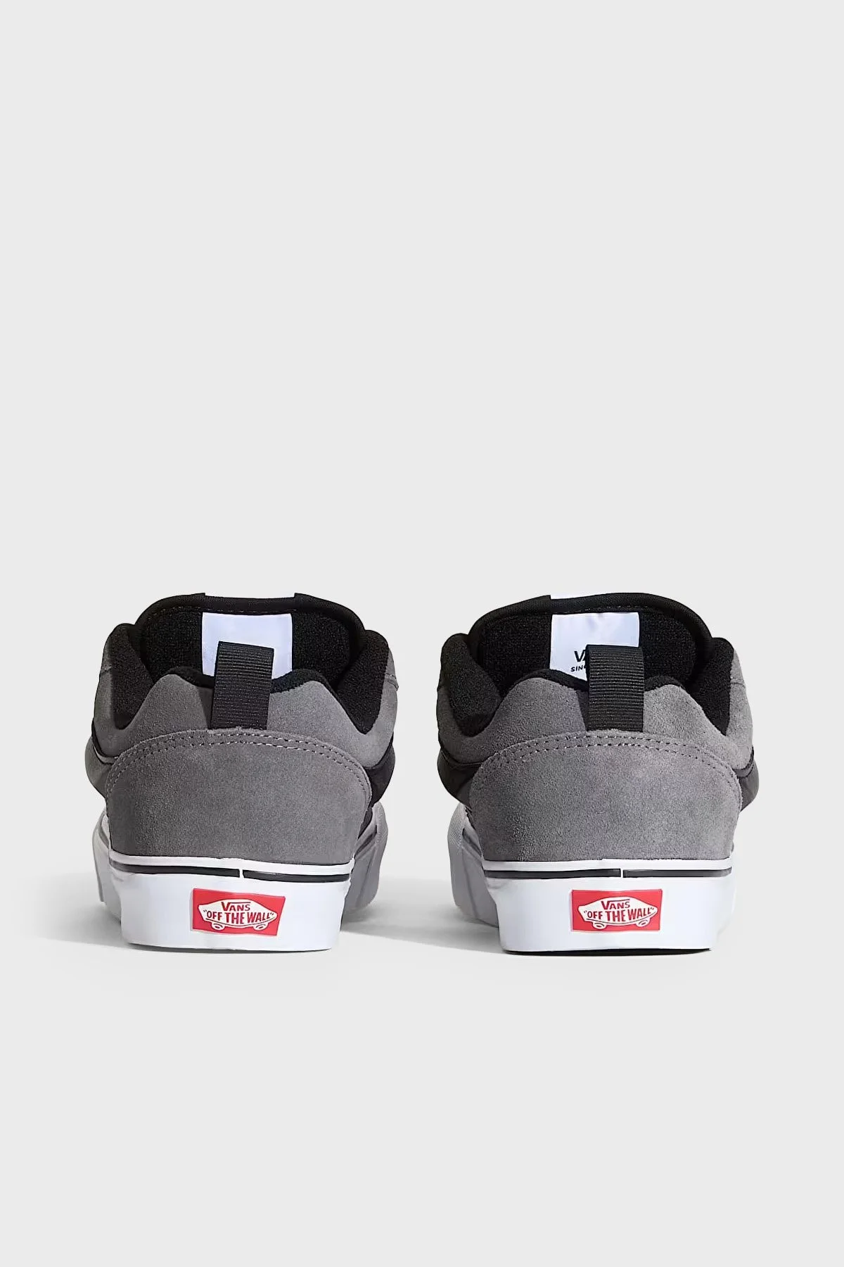 Vans Knu Skool Logolu Süet Sneaker Unisex Ayakkabı VN000DAJPWT1 GRİ - 4