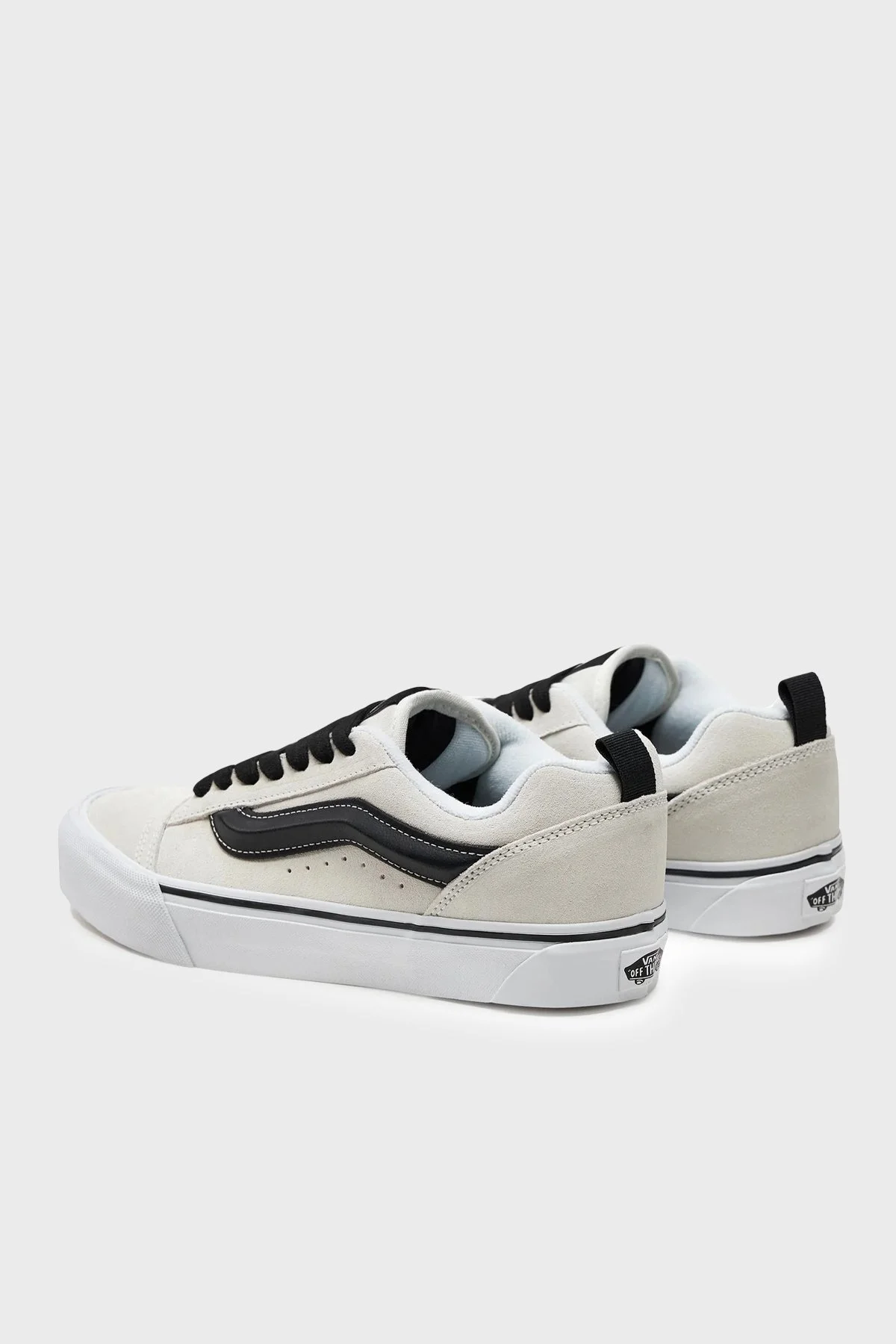 Vans Knu Skool Sneaker Erkek Ayakkabı VN0009QCYB21 BEYAZ-SİYAH - 5
