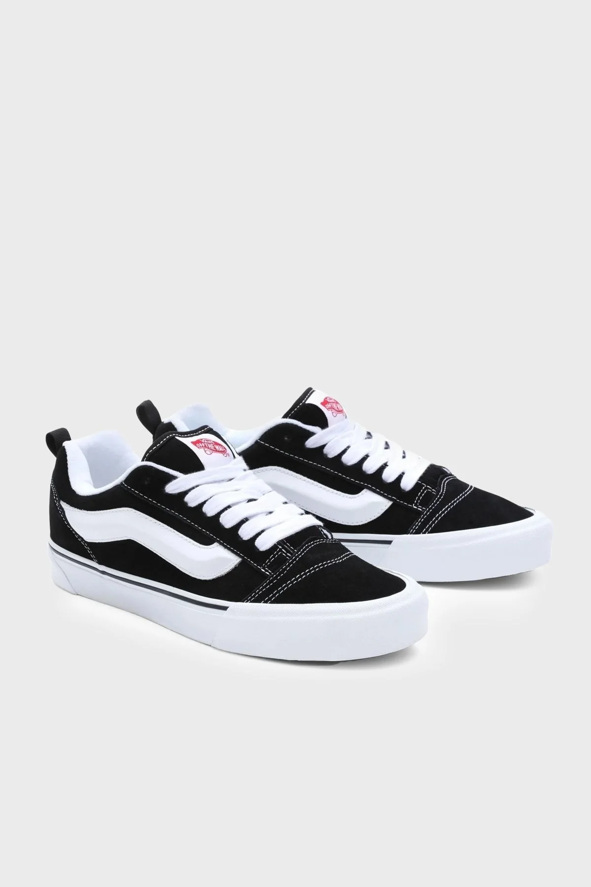 Vans Knu Skool Sneaker Unisex Ayakkabı VN0009QC6BT1 SİYAH-BEYAZ - 3