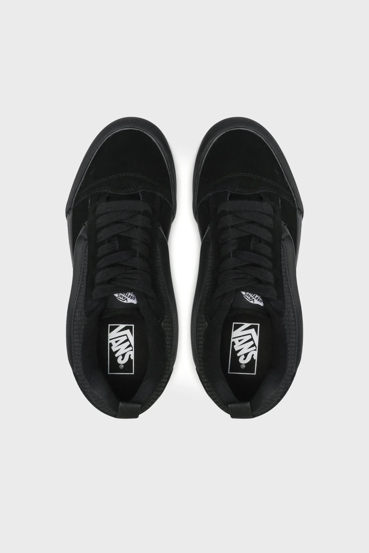 Vans Knu Skool Sneaker Unisex Ayakkabı VN0009QCBKA1 SİYAH-SİYAH - 5