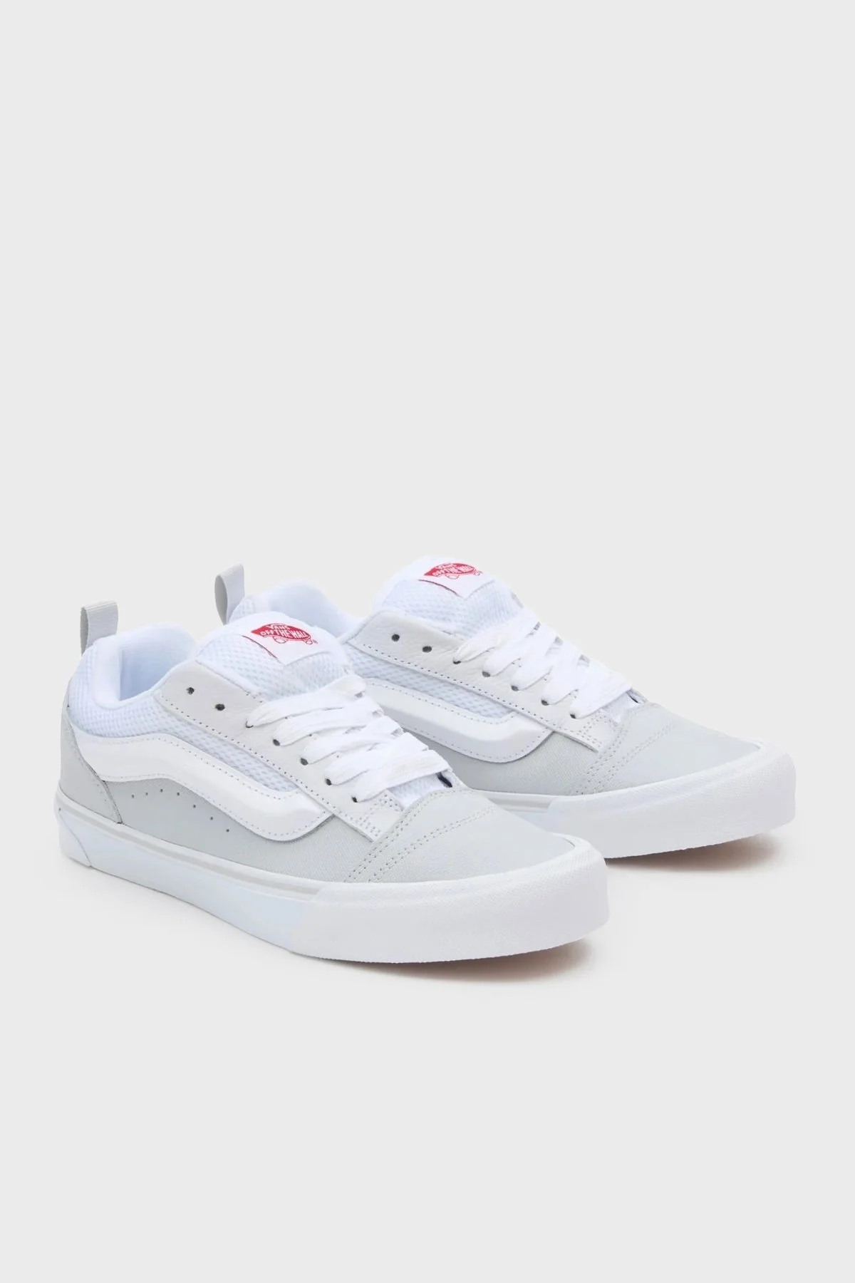 Vans Knu Skool Sneaker Unisex Ayakkabı VN0009QCYF91 BEYAZ-KIRMIZI - 1