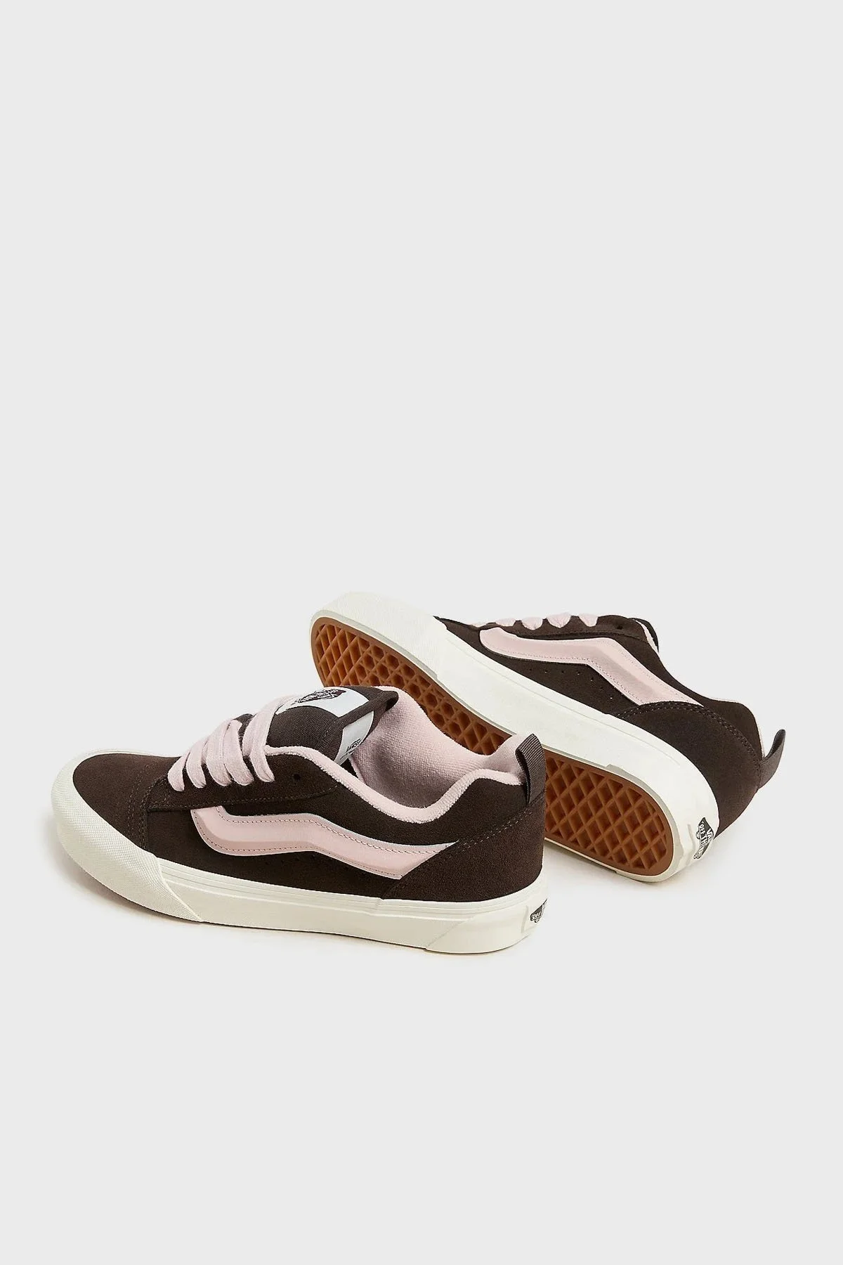 Vans Knu Skool Süet Sneaker Unisex Ayakkabı VN000D75O3N1 SİYAH-PEMBE - 4