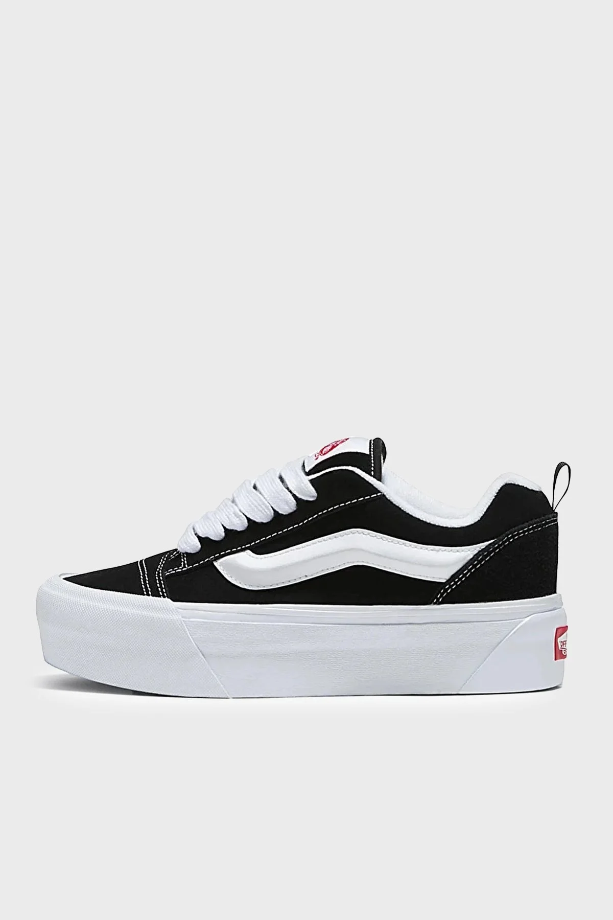 Vans Knu Stack Süet Sneaker Bayan Ayakkabı VN000CP66BT1 SİYAH-BEYAZ - 3