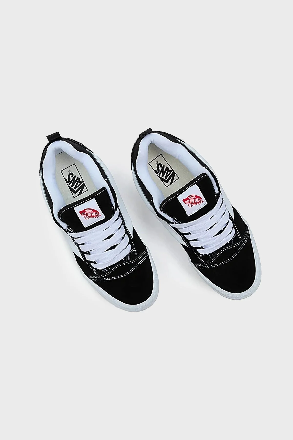 Vans Knu Stack Süet Sneaker Bayan Ayakkabı VN000CP66BT1 SİYAH-BEYAZ - 4