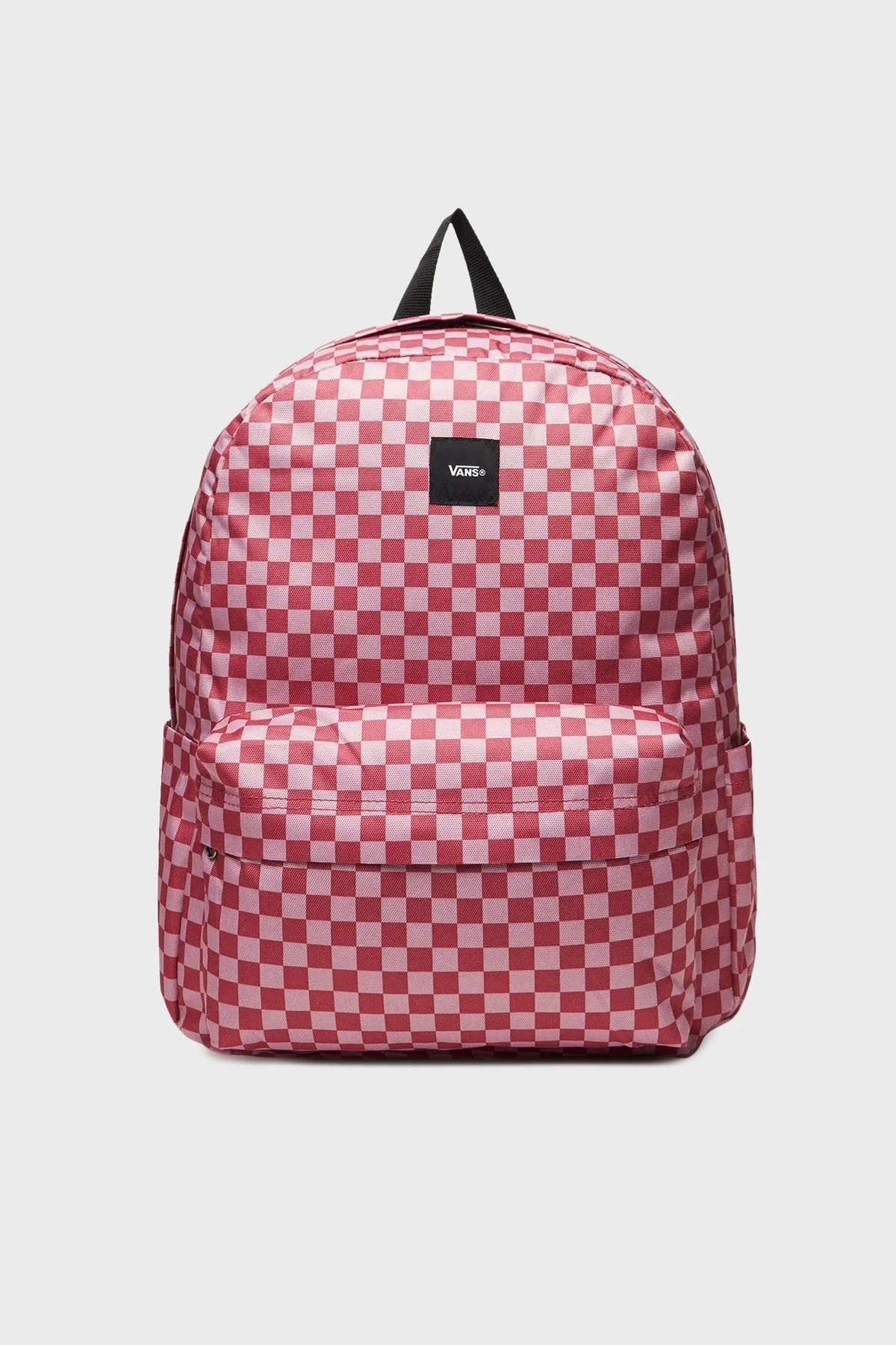 Vans Old Skool Check Backpack Kareli Ayarlanabilir Omuz Askılı Unisex Sırt Çantası VN000H4XZRY1 Pembe-Bordo - 1