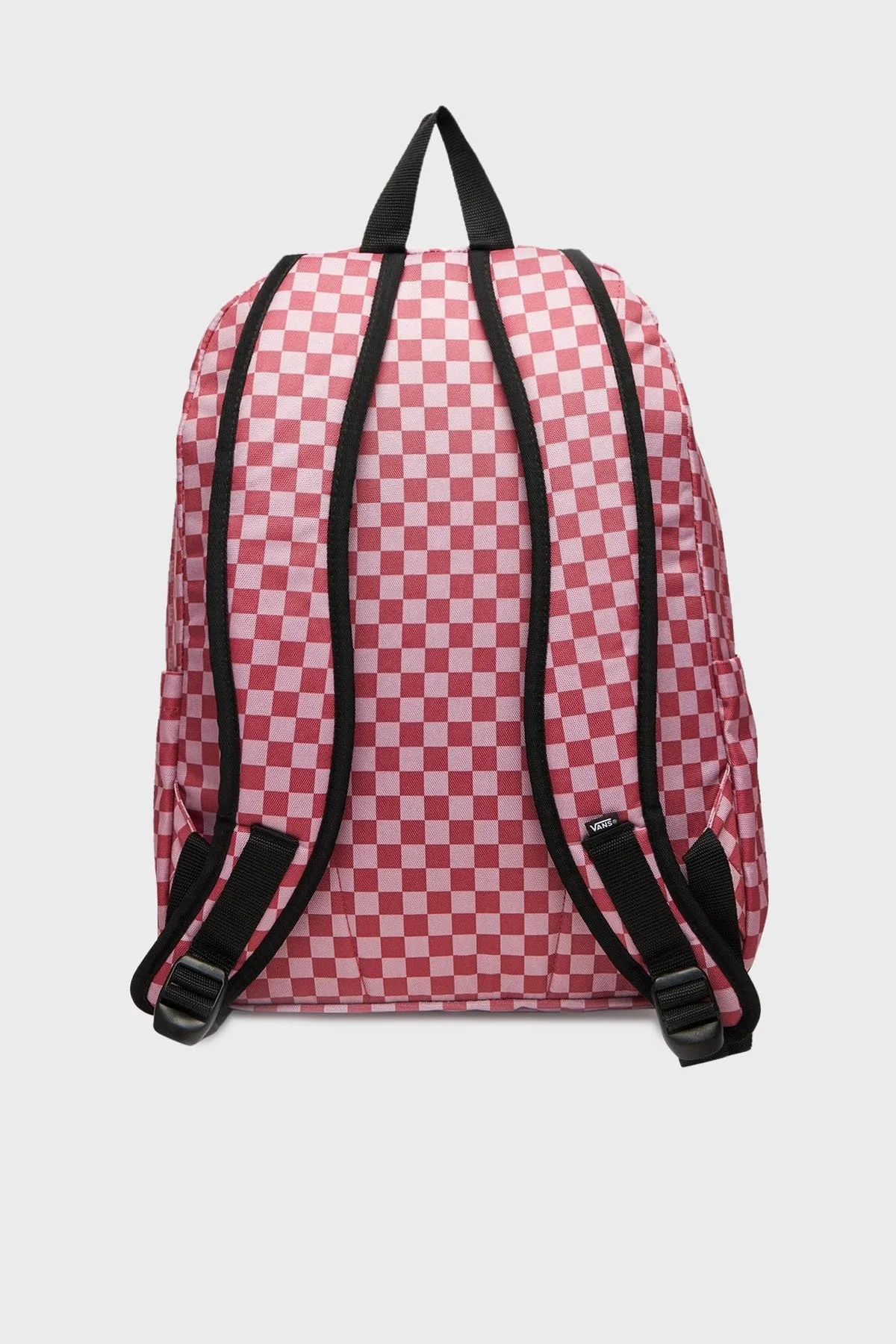 Vans Old Skool Check Backpack Kareli Ayarlanabilir Omuz Askılı Unisex Sırt Çantası VN000H4XZRY1 Pembe-Bordo - 2