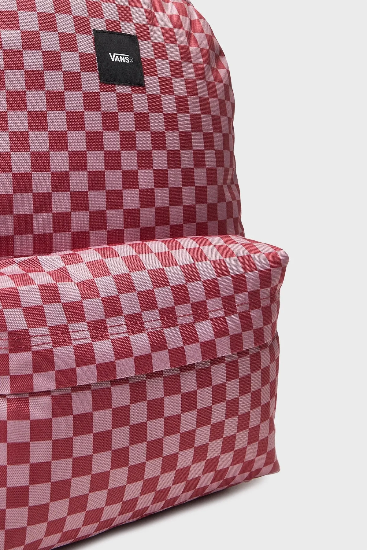 Vans Old Skool Check Backpack Kareli Ayarlanabilir Omuz Askılı Unisex Sırt Çantası VN000H4XZRY1 Pembe-Bordo - 4