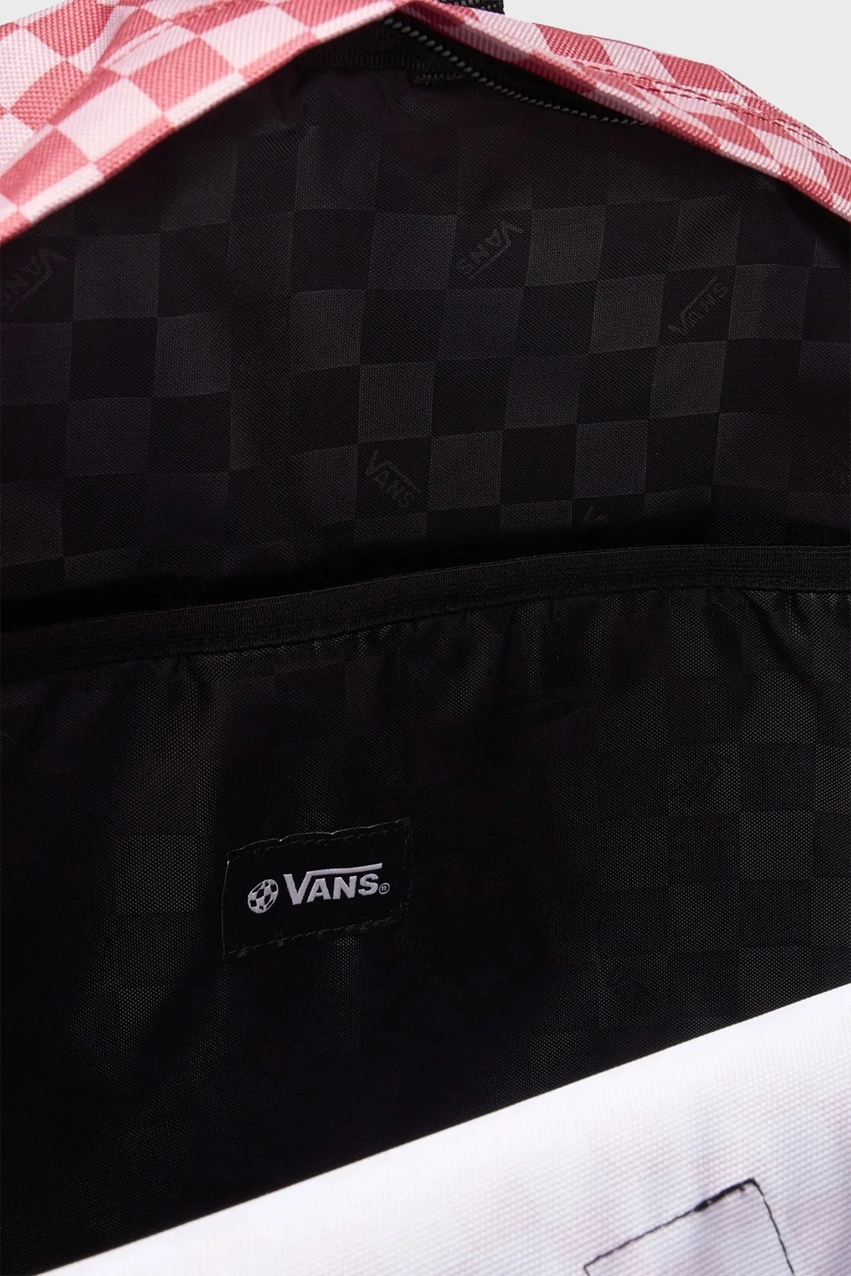 Vans Old Skool Check Backpack Kareli Ayarlanabilir Omuz Askılı Unisex Sırt Çantası VN000H4XZRY1 Pembe-Bordo - 5