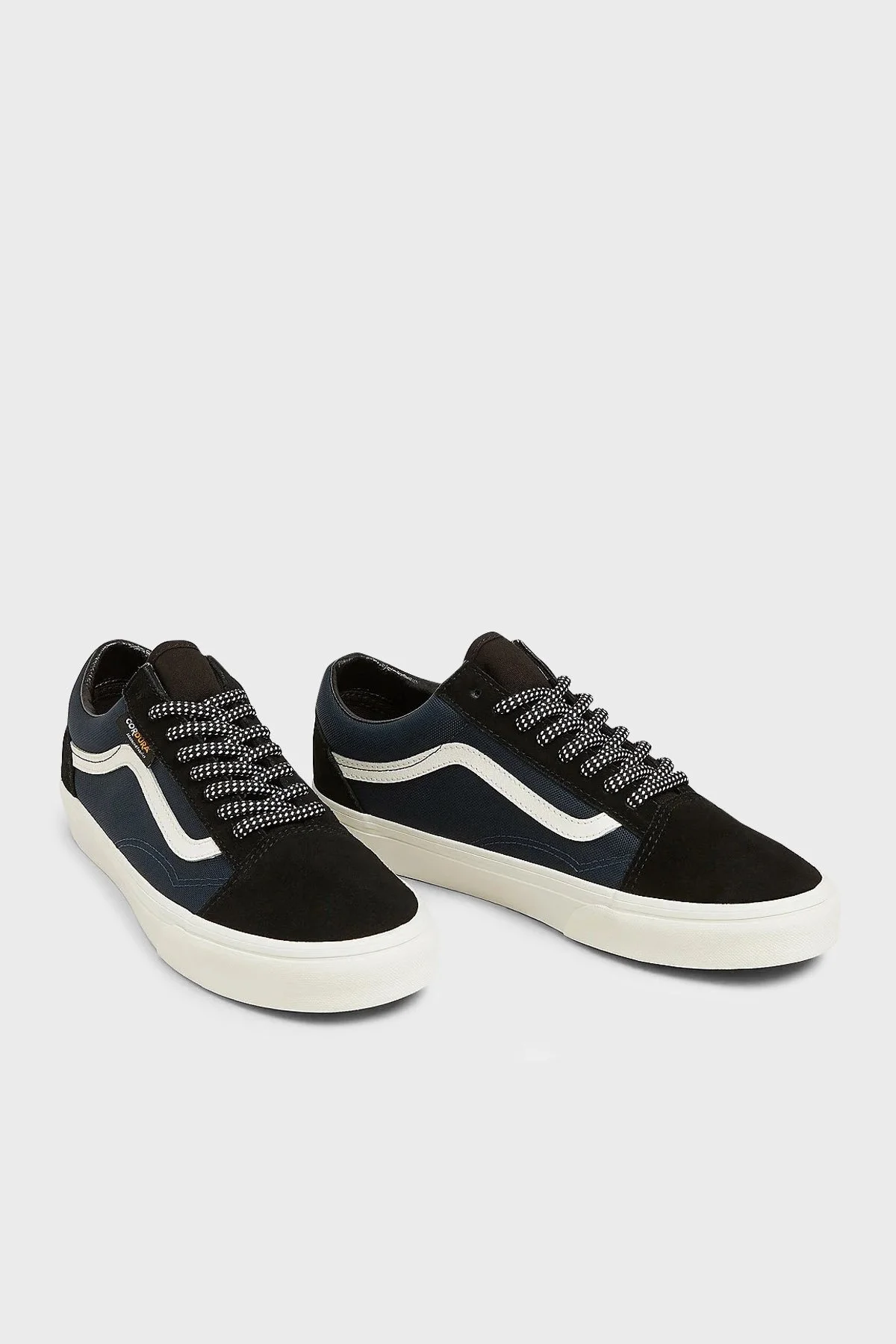 Vans Old Skool Logolu Süet Detaylı Bağcıklı Sneaker Unisex Ayakkabı VN000CT8LKZ1 SİYAH-LACİVERT - 2