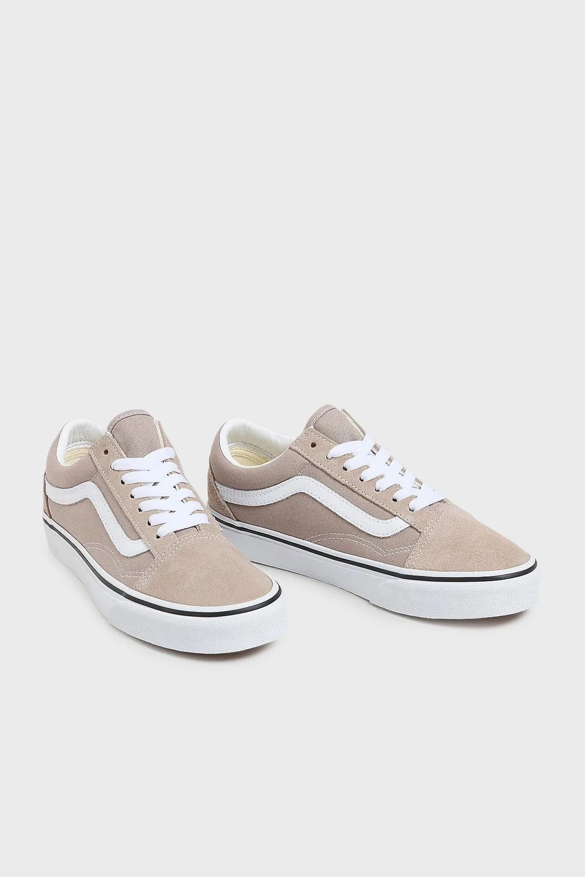Vans Old Skool Logolu Süet Sneaker Unisex Ayakkabı VN000CT8HCZ1 BEJ - 3