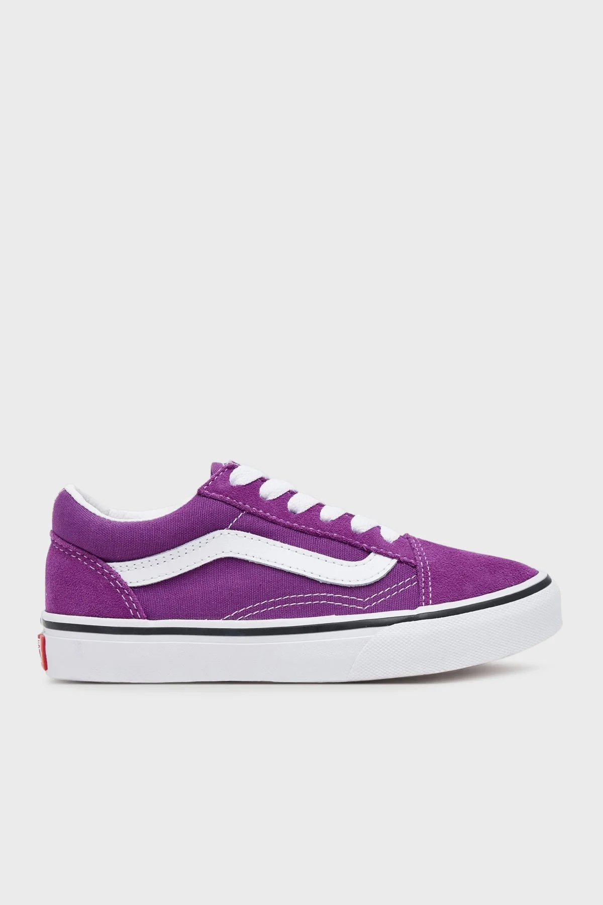 Vans Old Skool Logolu Süet Sneaker Unisex Çocuk Ayakkabı VN000CYVE2T1 MOR - 1