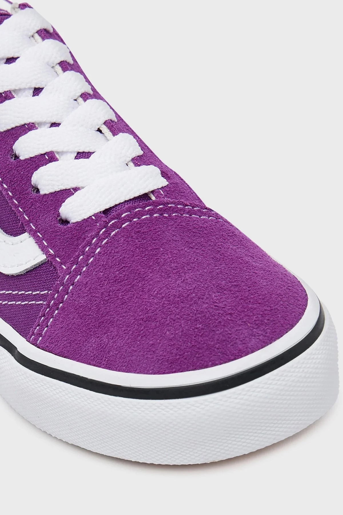 Vans Old Skool Logolu Süet Sneaker Unisex Çocuk Ayakkabı VN000CYVE2T1 MOR - 4