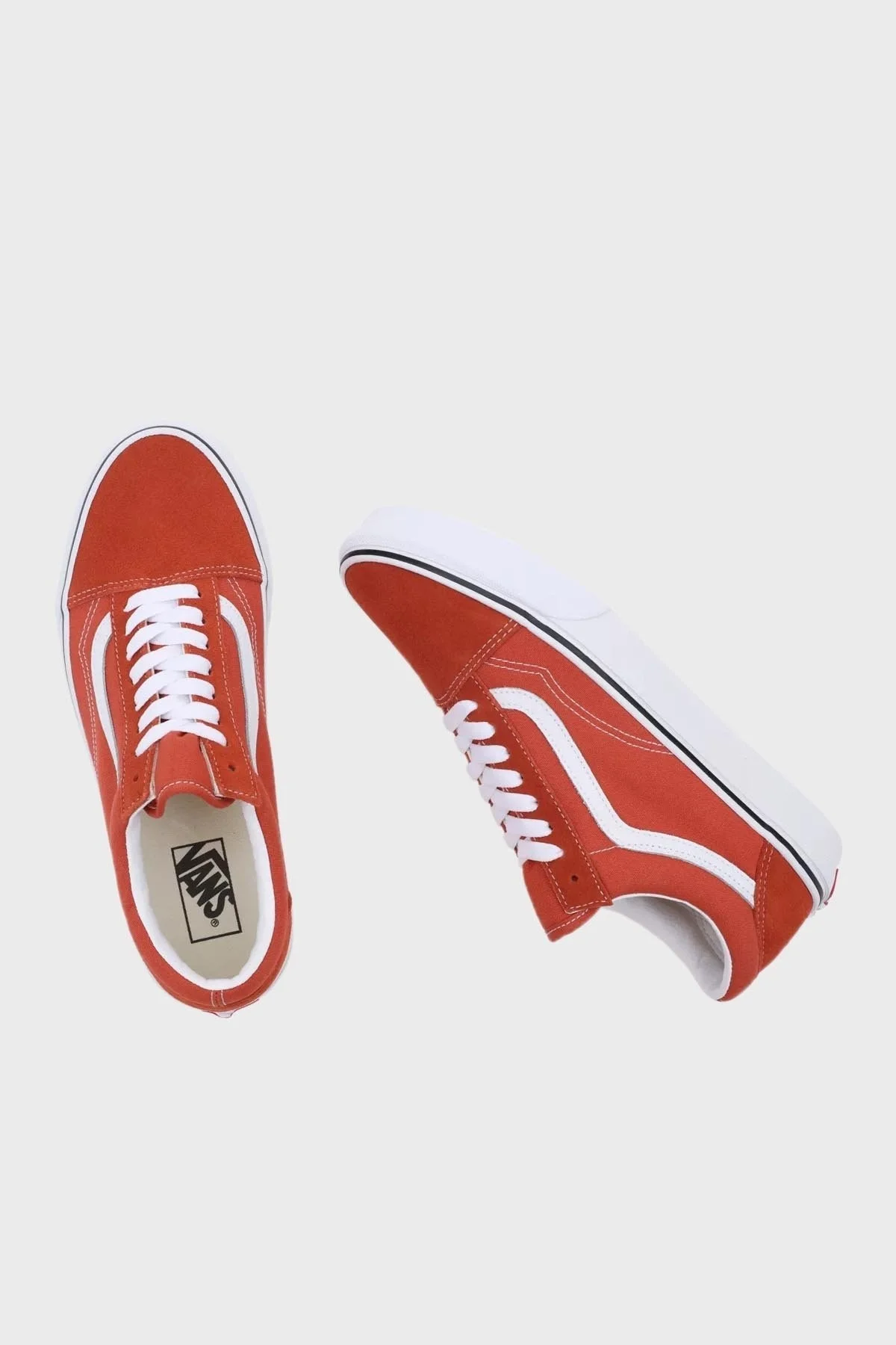 Vans Old Skool Sneaker Unisex Ayakkabı VN0005UFGWP1 Orange-Beyaz - 5