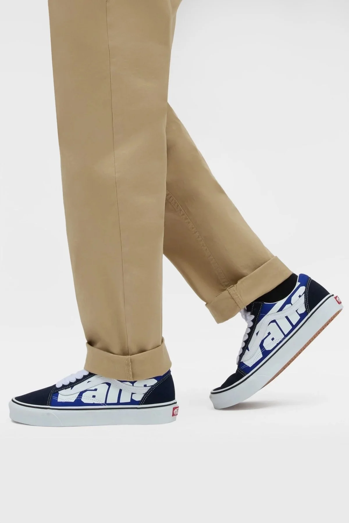 Vans Old Skool Snekaer Unisex Ayakkabı VN000CT8Y6Z1 MAVİ-BEYAZ - 1