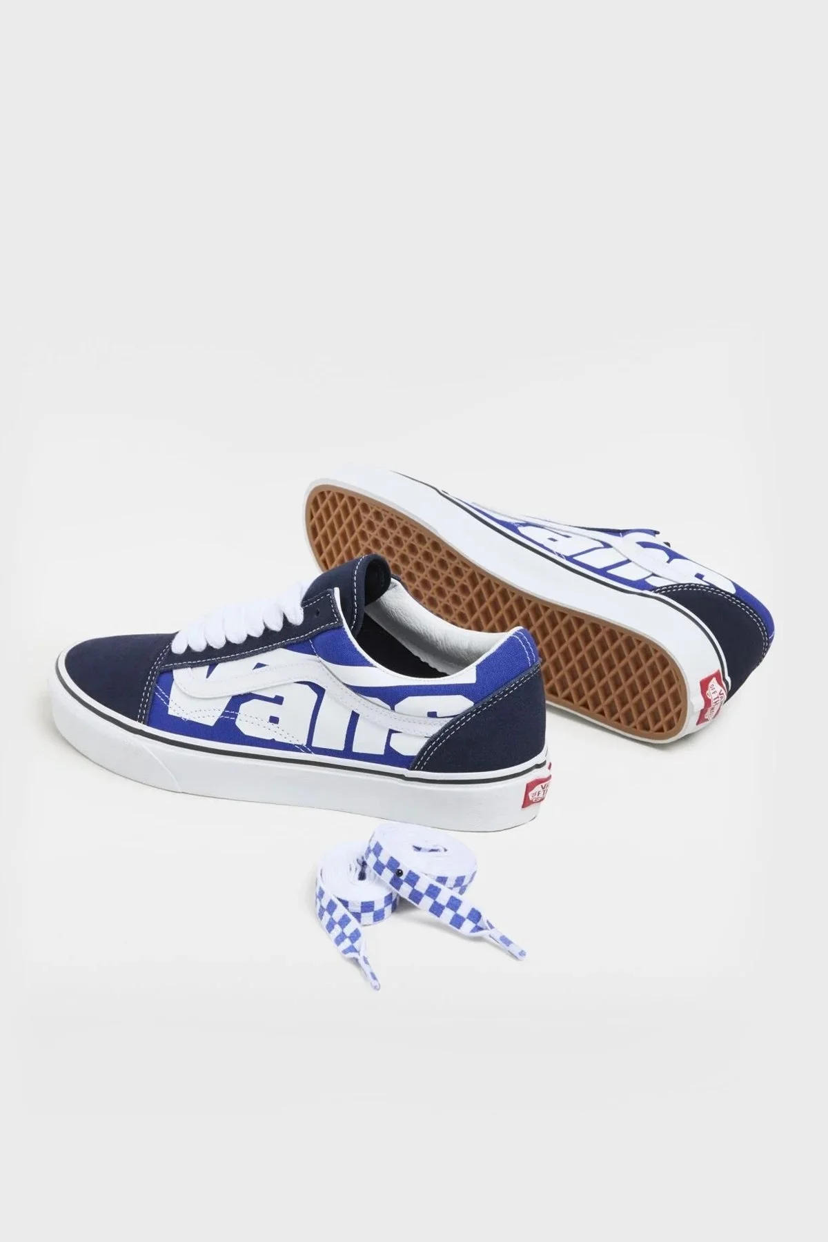 Vans Old Skool Snekaer Unisex Ayakkabı VN000CT8Y6Z1 MAVİ-BEYAZ - 2