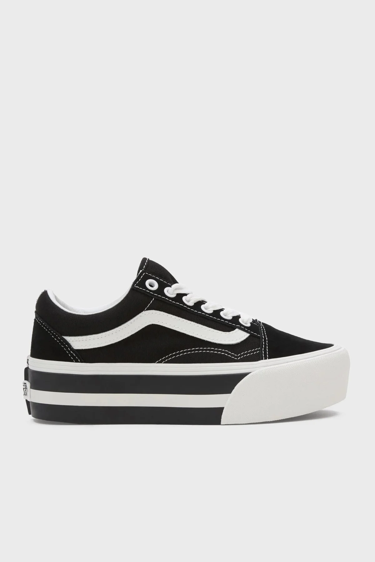 Vans Old Skool Stackform Sneaker Unisex Ayakkabı VN0009PZBZW1 SİYAH-BEYAZ - 1