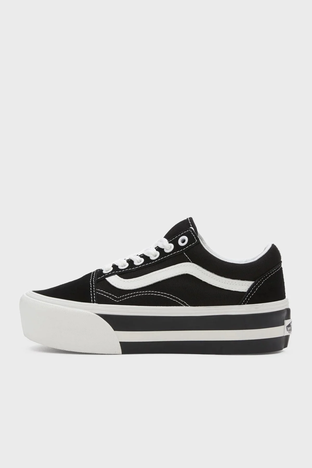 Vans Old Skool Stackform Sneaker Unisex Ayakkabı VN0009PZBZW1 SİYAH-BEYAZ - 2