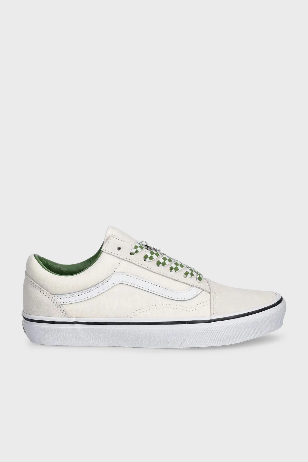 Vans Old Skool Süet Logolu Sneaker Unisex Ayakkabı VN000D6WBOM1 Krem-Yeşil - 1