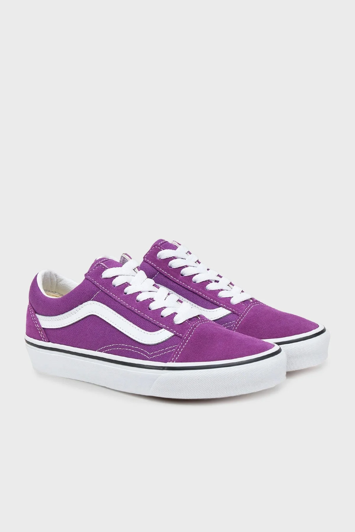 Vans Old Skool Süet Logolu Sneaker Unisex Ayakkabı VN000D6WE2T1 MOR - 2