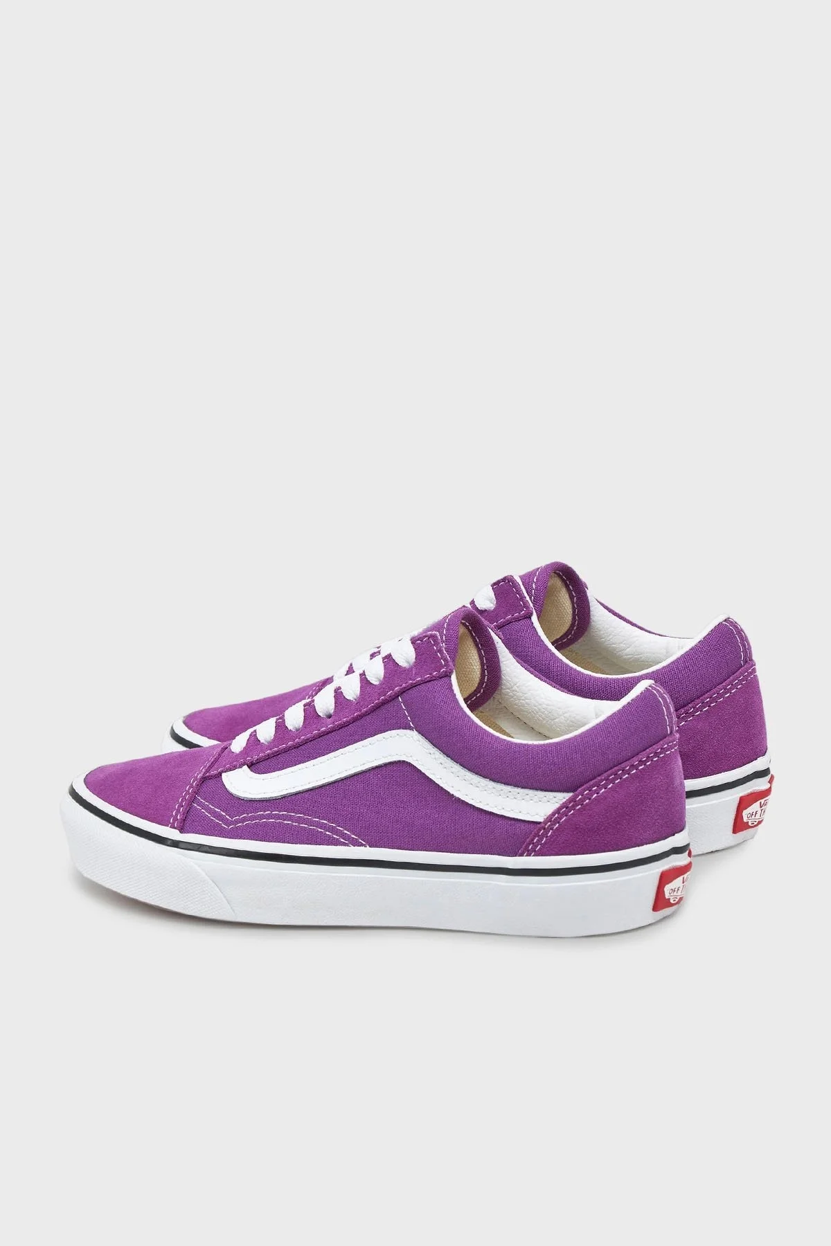 Vans Old Skool Süet Logolu Sneaker Unisex Ayakkabı VN000D6WE2T1 MOR - 3