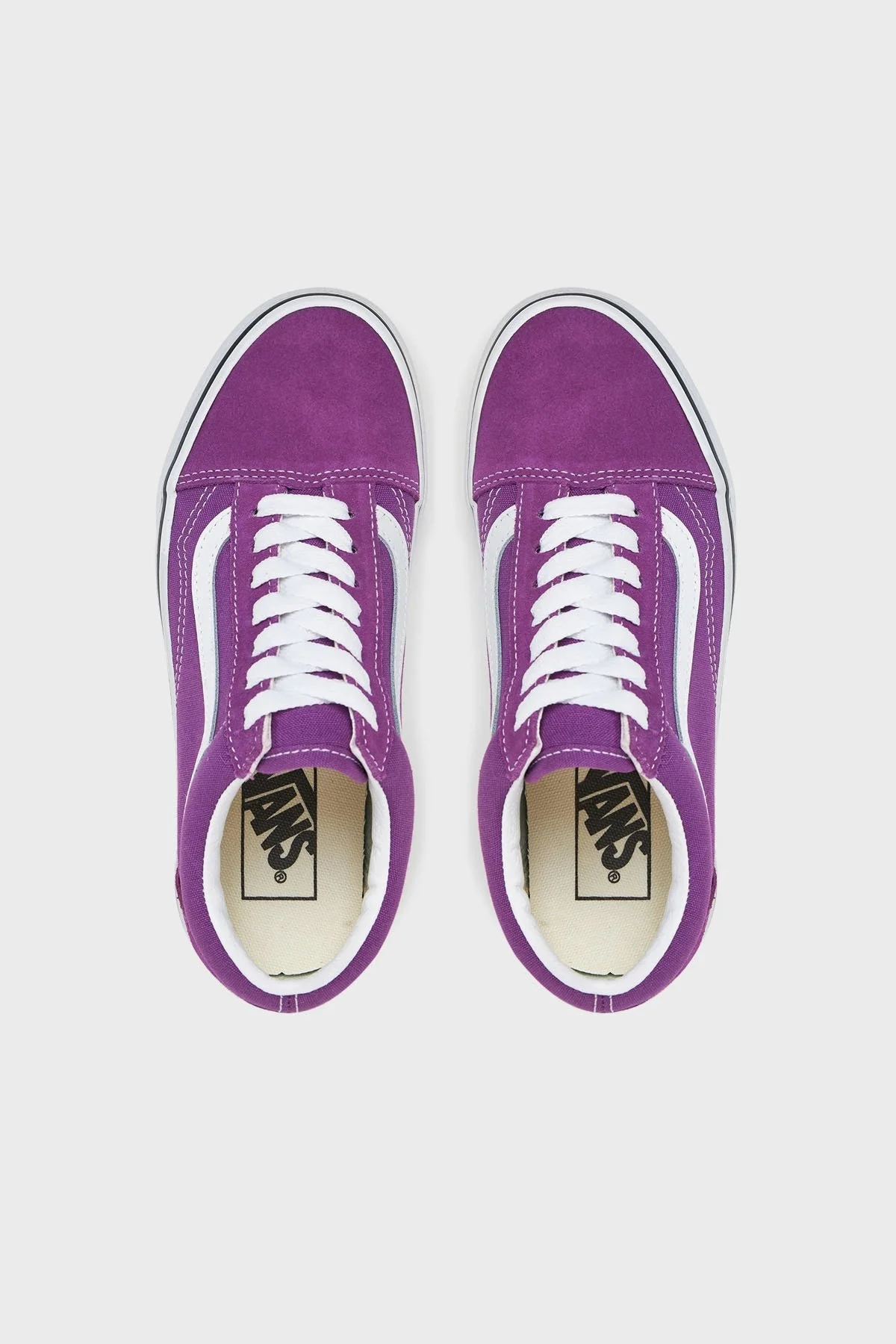 Vans Old Skool Süet Logolu Sneaker Unisex Ayakkabı VN000D6WE2T1 MOR - 4