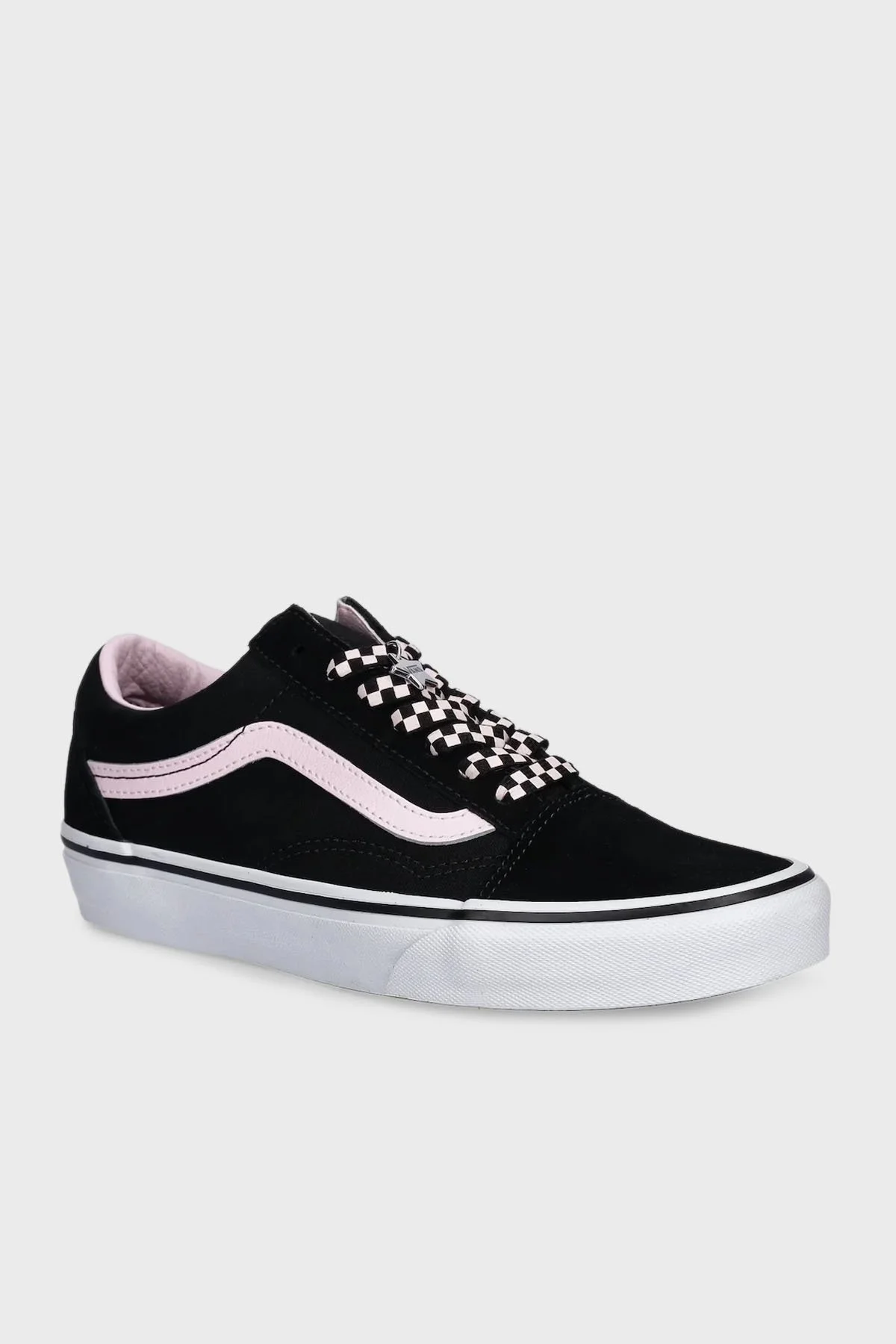 Vans Old Skool Süet Logolu Sneaker Unisex Ayakkabı VN000D6WY281 SİYAH-BEYAZ - 2