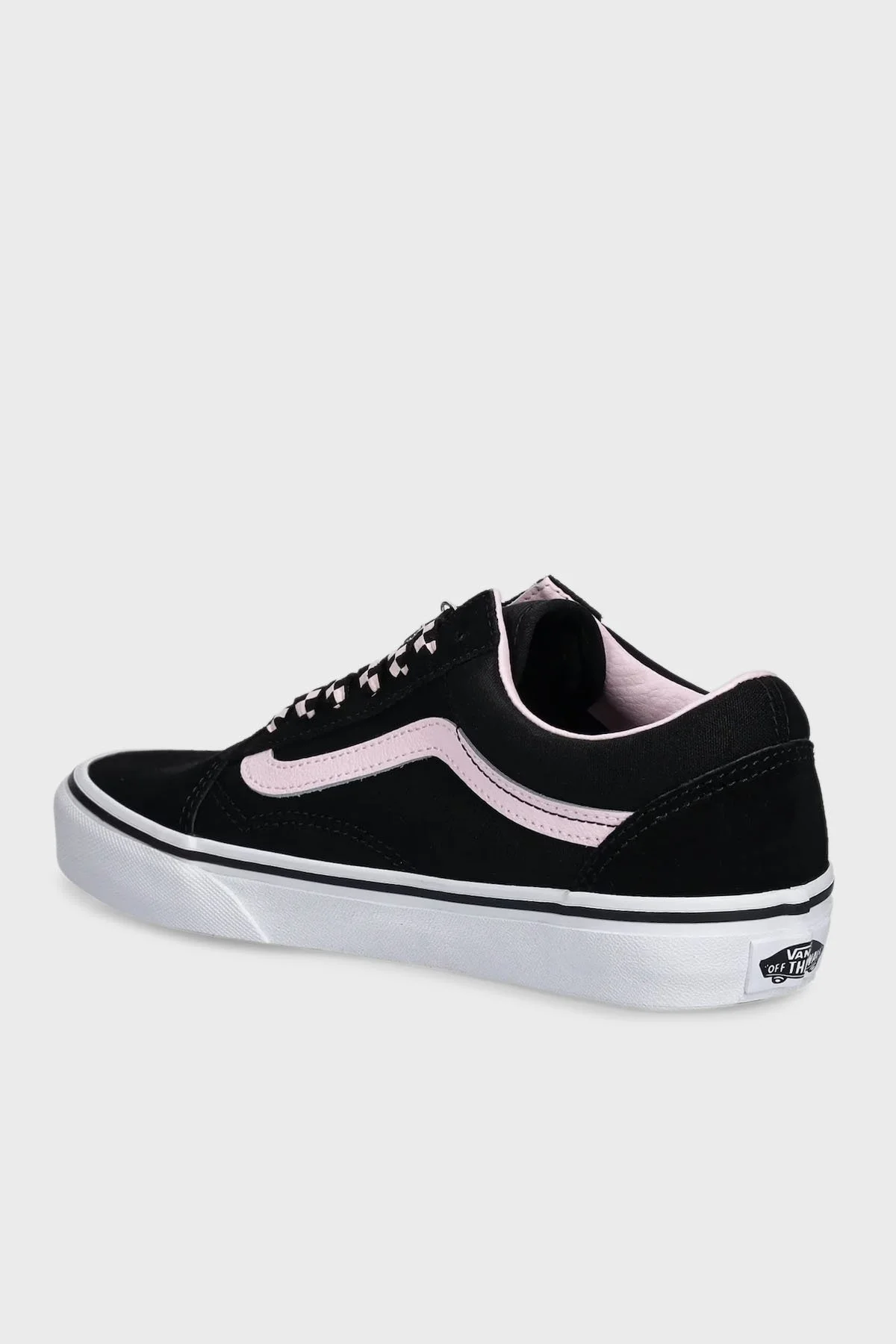 Vans Old Skool Süet Logolu Sneaker Unisex Ayakkabı VN000D6WY281 SİYAH-BEYAZ - 4