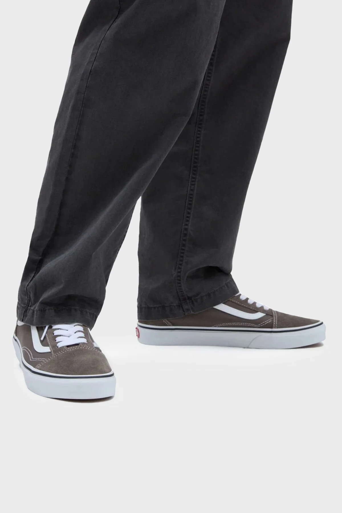 Vans Old Skool Süet Sneaker Erkek Ayakkabı VN0005UF9JC1 GRİ - 2