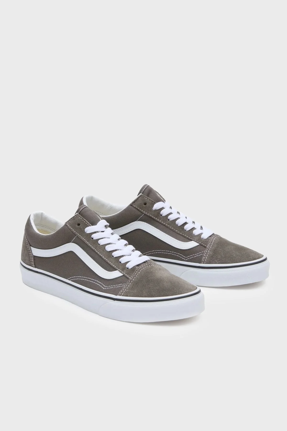 Vans Old Skool Süet Sneaker Erkek Ayakkabı VN0005UF9JC1 GRİ - 3