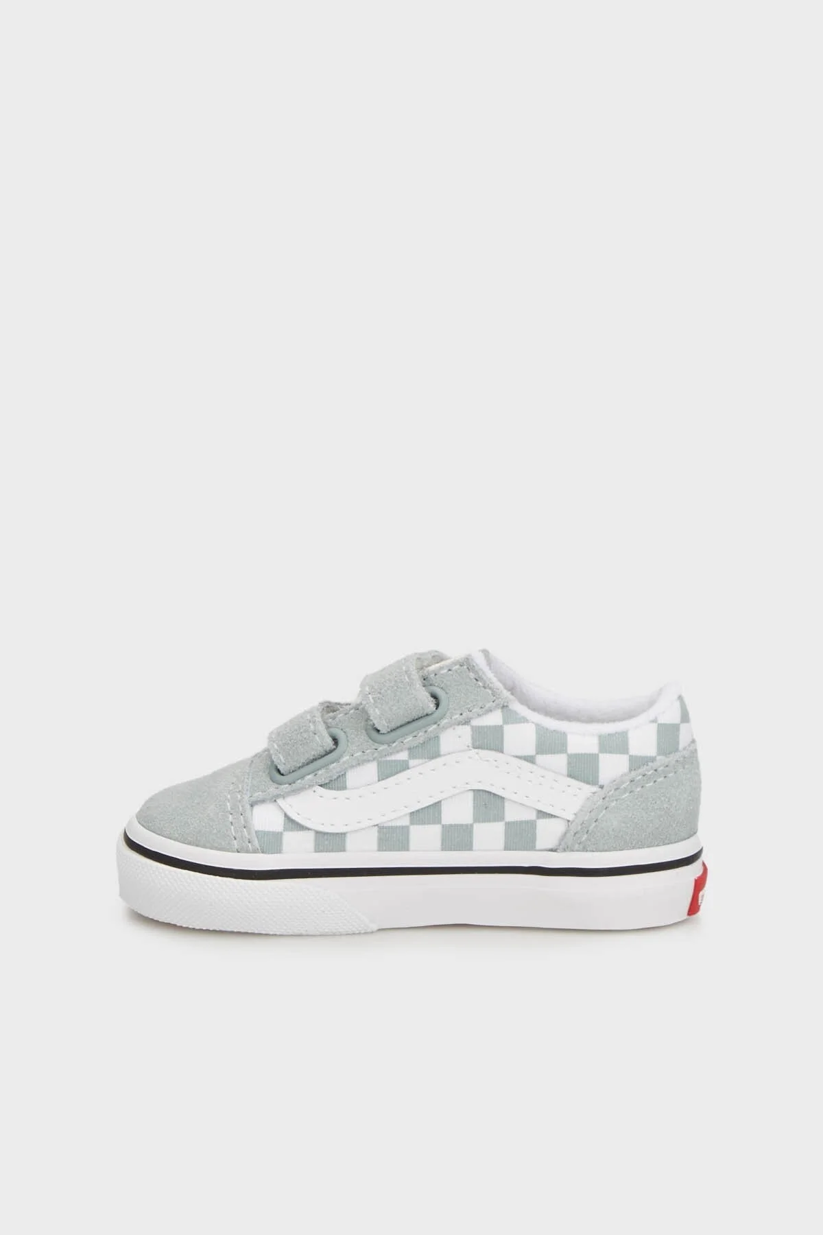 Vans Old Skool V Kareli Süet Sneaker Unisex Çocuk Ayakkabı VN0009RCEPO1 AÇIK YEŞİL-KREM - 3