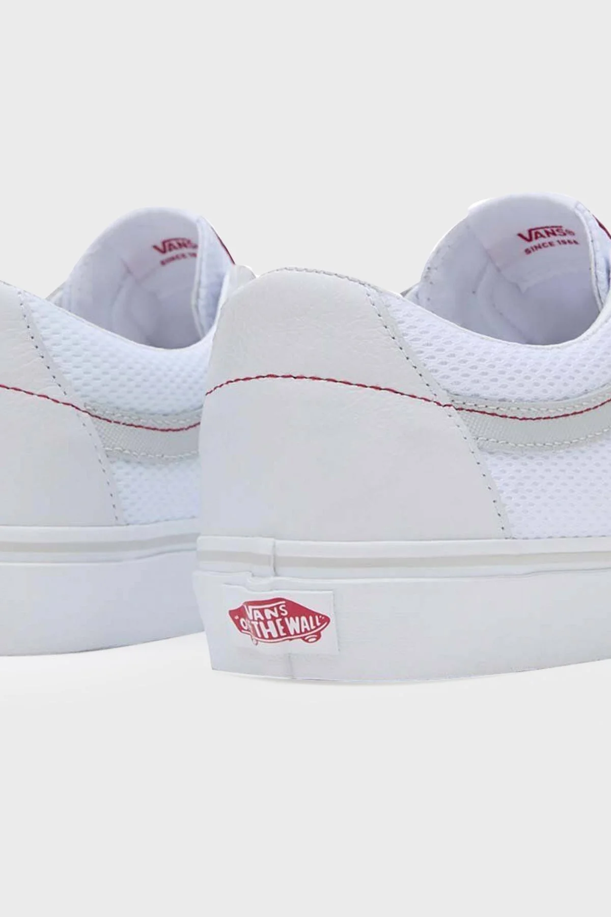 Vans SK8-Low Sneaker Unisex Ayakkabı VN000BVXYF91 BEYAZ-KIRMIZI - 4