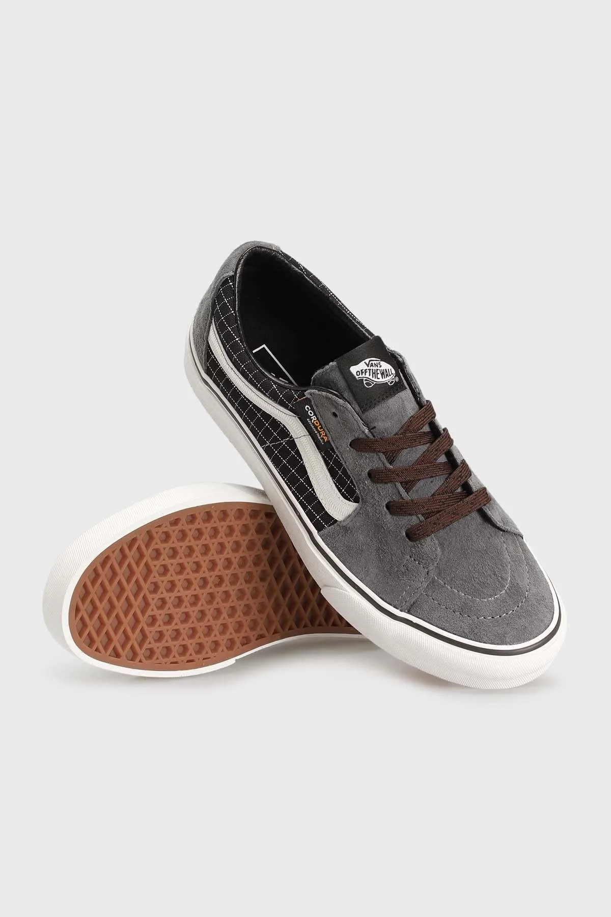 Vans SK8-Low Süet Sneaker Unisex Ayakkabı VN0009QRPWT1 GRİ - 3