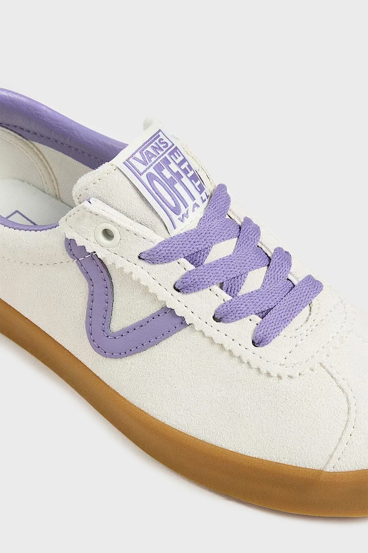 Vans Sport Low Kanvas ve Süet Sneaker Unisex Ayakkabı VN000CQR6PH1 Bej-Lila - 5