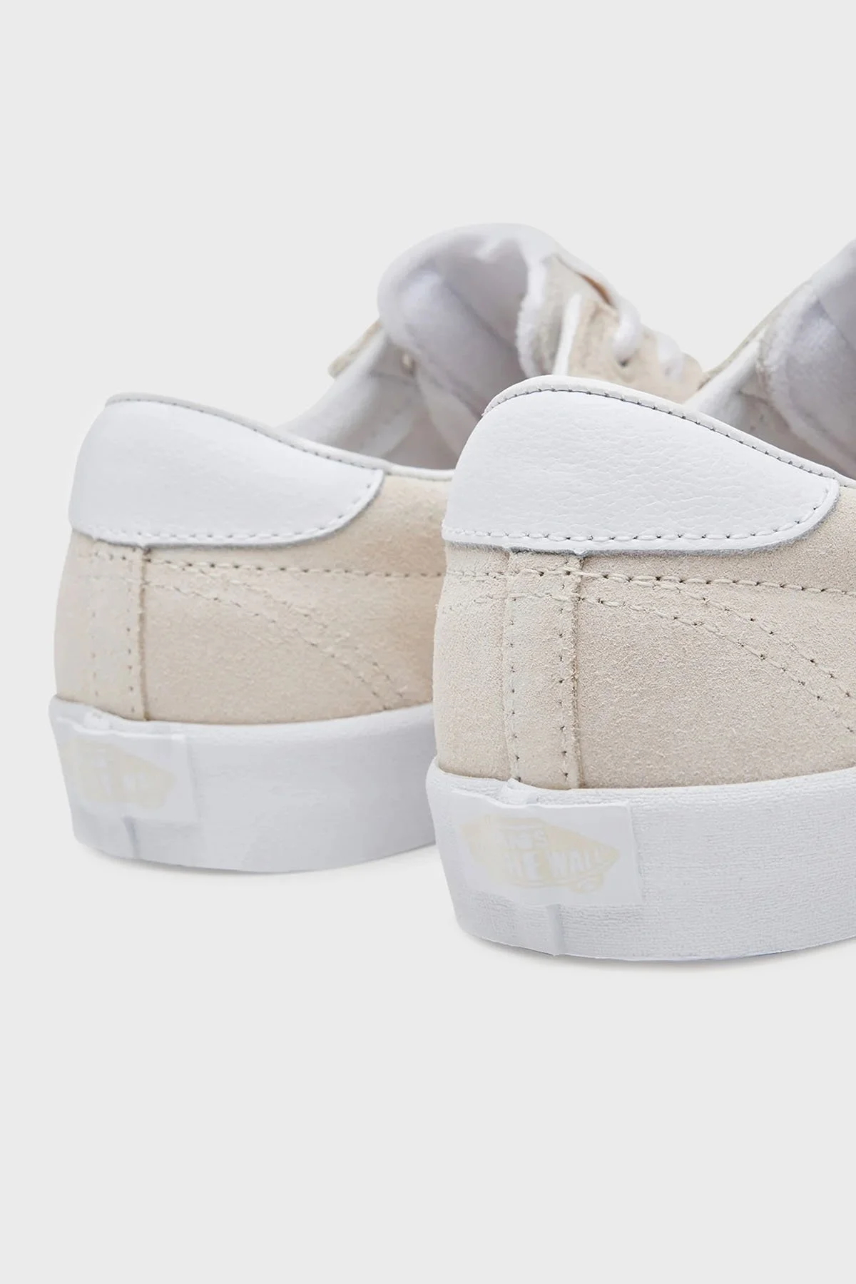 Vans Sport Low Logolu Deri Detaylı Süet Sneaker Unisex Ayakkabı VN000D1PDJR1 BEJ - 5