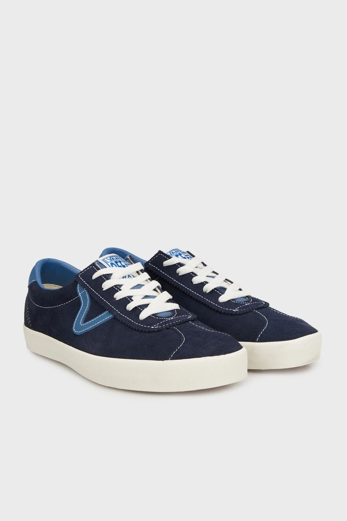 Vans Sport Low Logolu Süet ve Deri Detaylı Sneaker Unisex Ayakkabı VN000D6NJDU1 LACİVERT - 2
