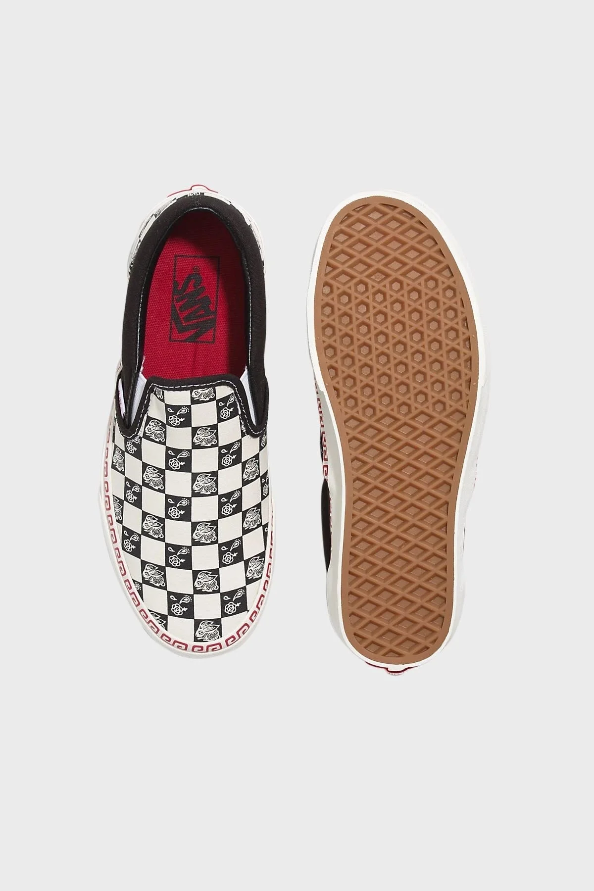 Vans UA Classic Slip-On Bayan Ayakkabı VN0A5JLXBMA1 SİYAH-BEYAZ - 4