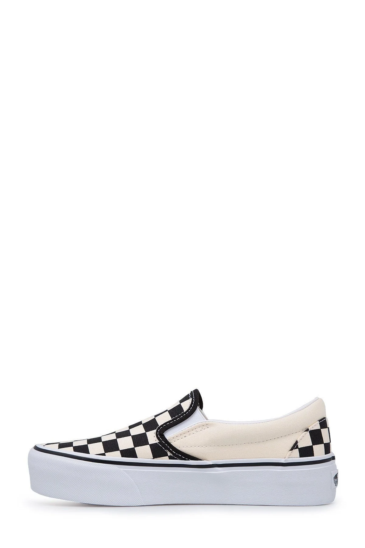 Vans UA Classic Slip-On Platform Ayakkabı UNISEX AYAKKABI VN00018EBWW1 KREM-SİYAH - 2
